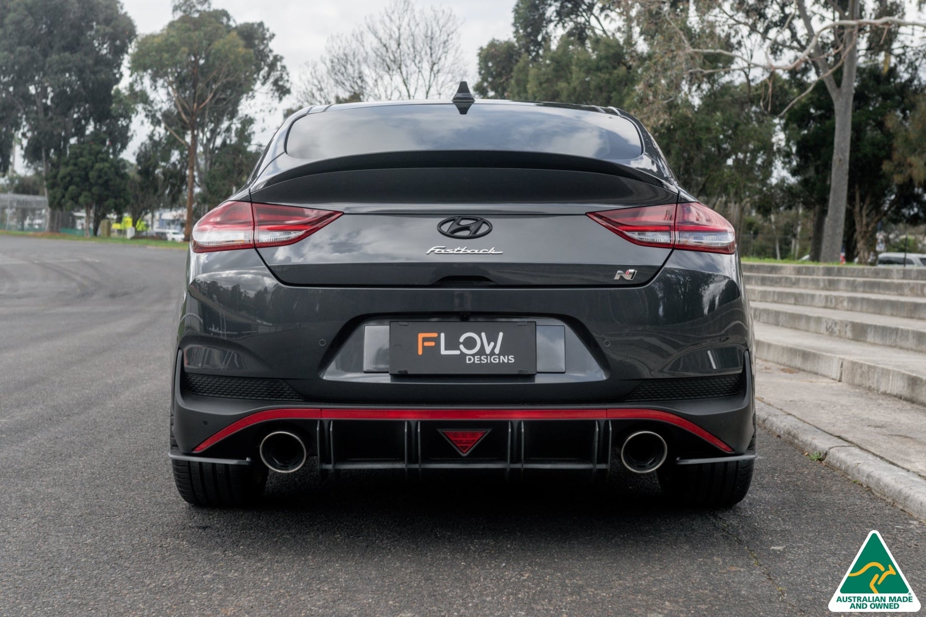Flow Designs i30N Fastback PD FL 2022+ Flow-Lock Rear Diffuser - iilumolab