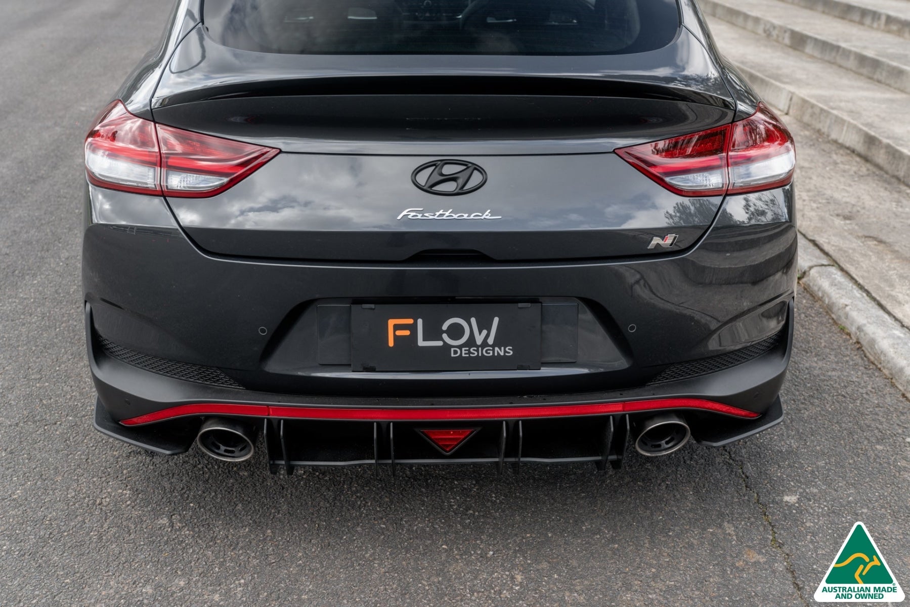 Flow Designs i30N Fastback PD FL 2022+ Flow-Lock Rear Diffuser - iilumolab