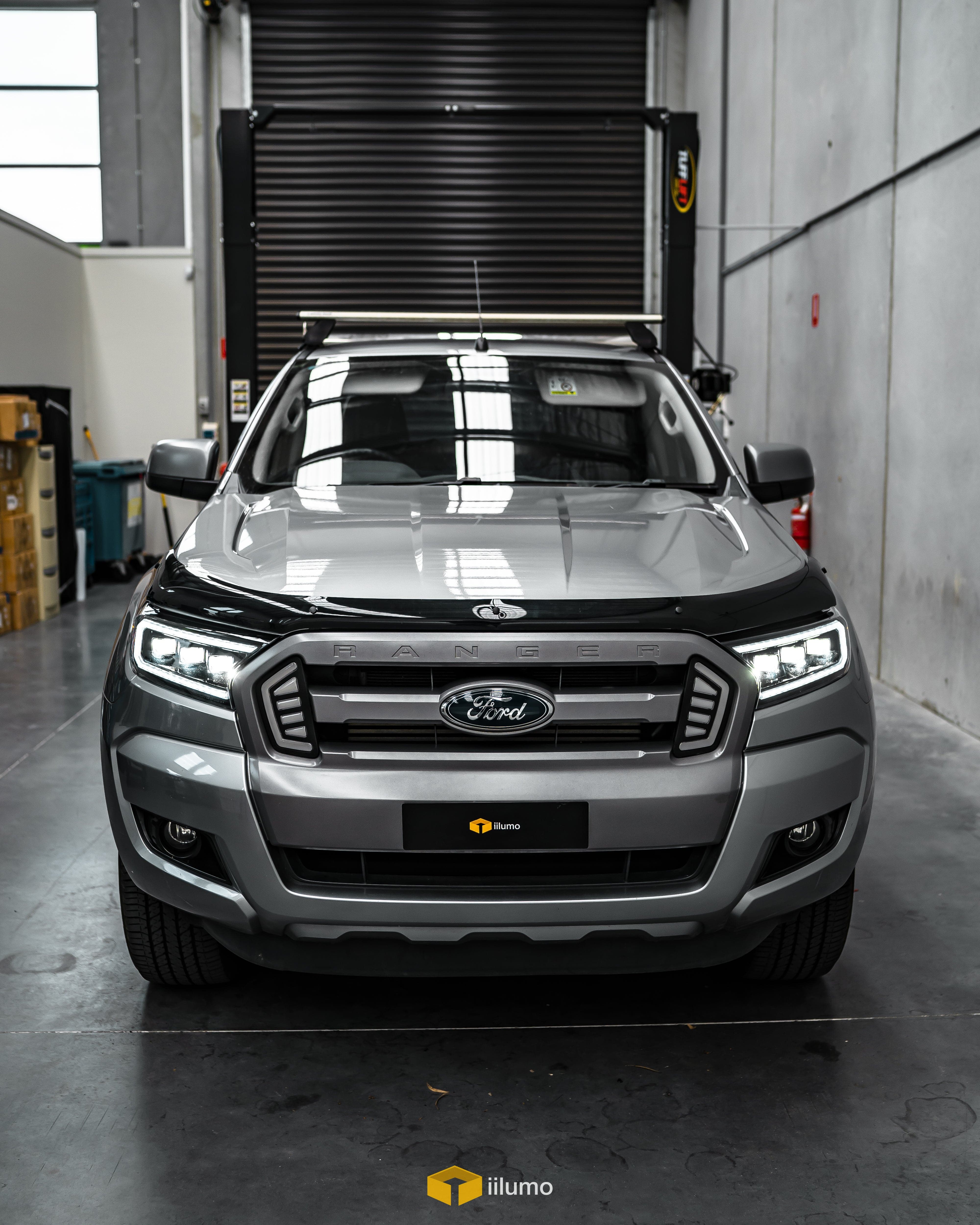 2015-2022 FORD RANGER SEQUENTIAL TRI LED HEADLIGHTS - iilumo