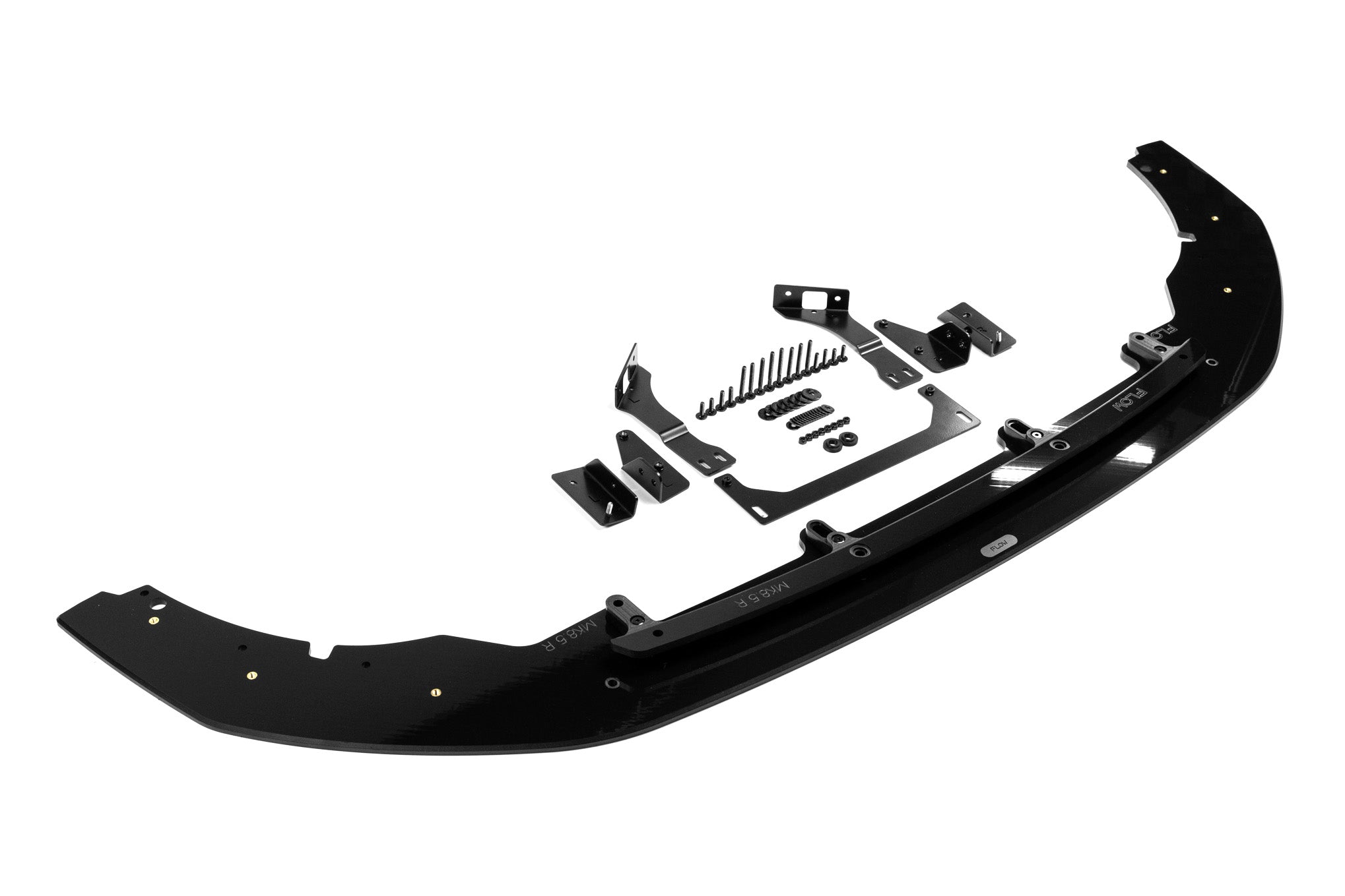 Flow Designs MK8.5 Golf R Chassis Mounted Front Lip Splitter - iilumolab