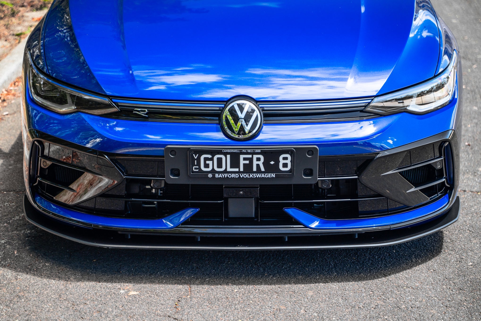 Flow Designs MK8.5 Golf R Chassis Mounted Front Lip Splitter - iilumolab