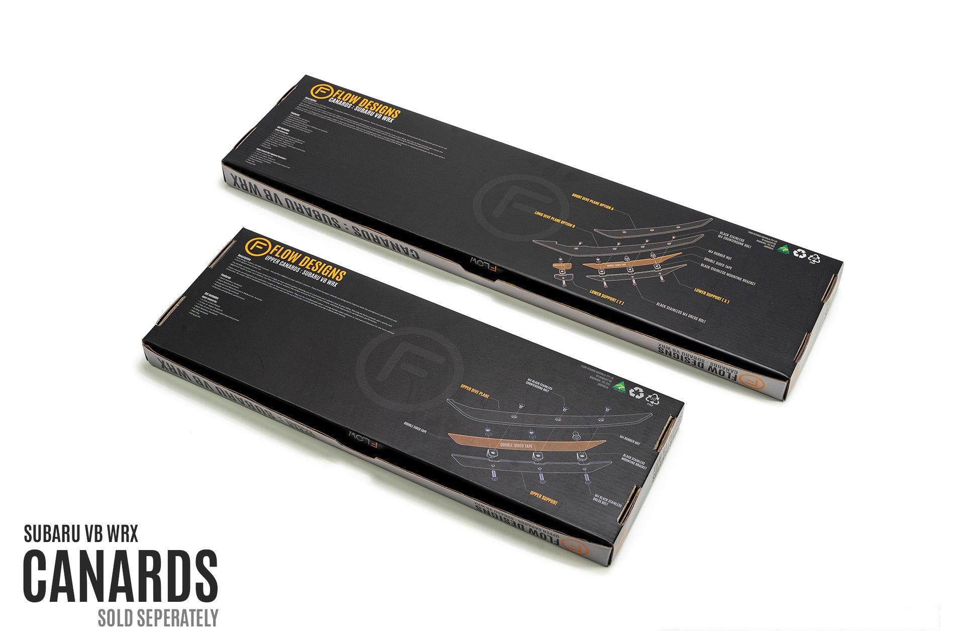 VB WRX Front Bumper Canards - iilumolab