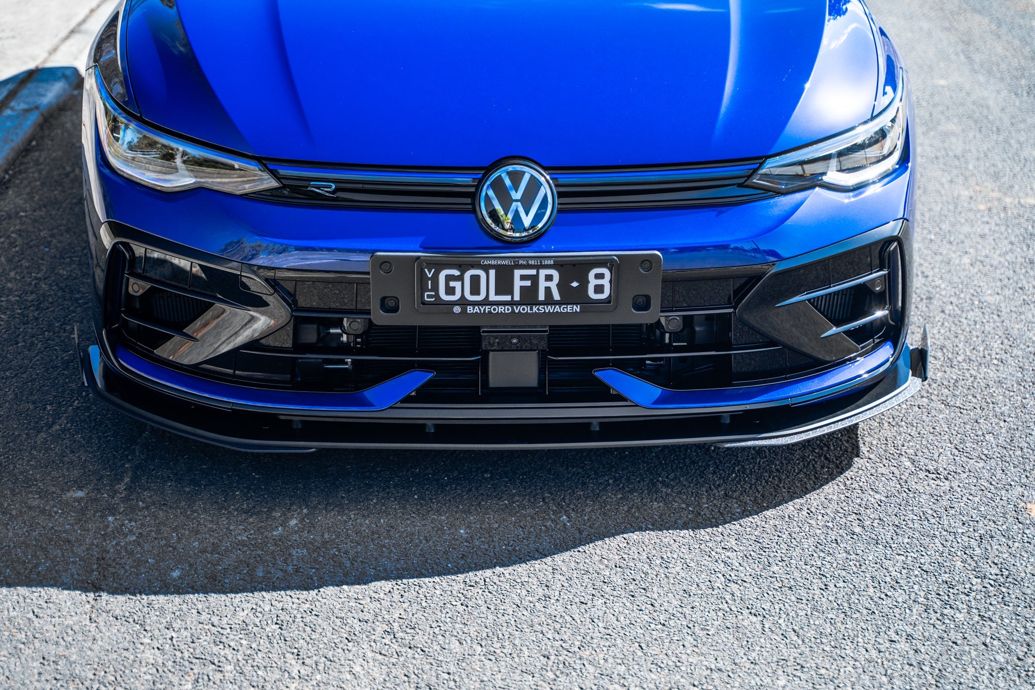 Flow Designs MK8.5 Golf R Chassis Mounted Front Lip Splitter - iilumolab
