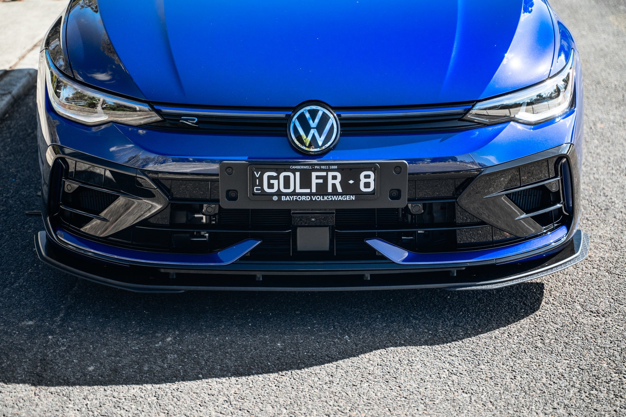 Flow Designs MK8.5 Golf R Chassis Mounted Front Lip Splitter - iilumolab
