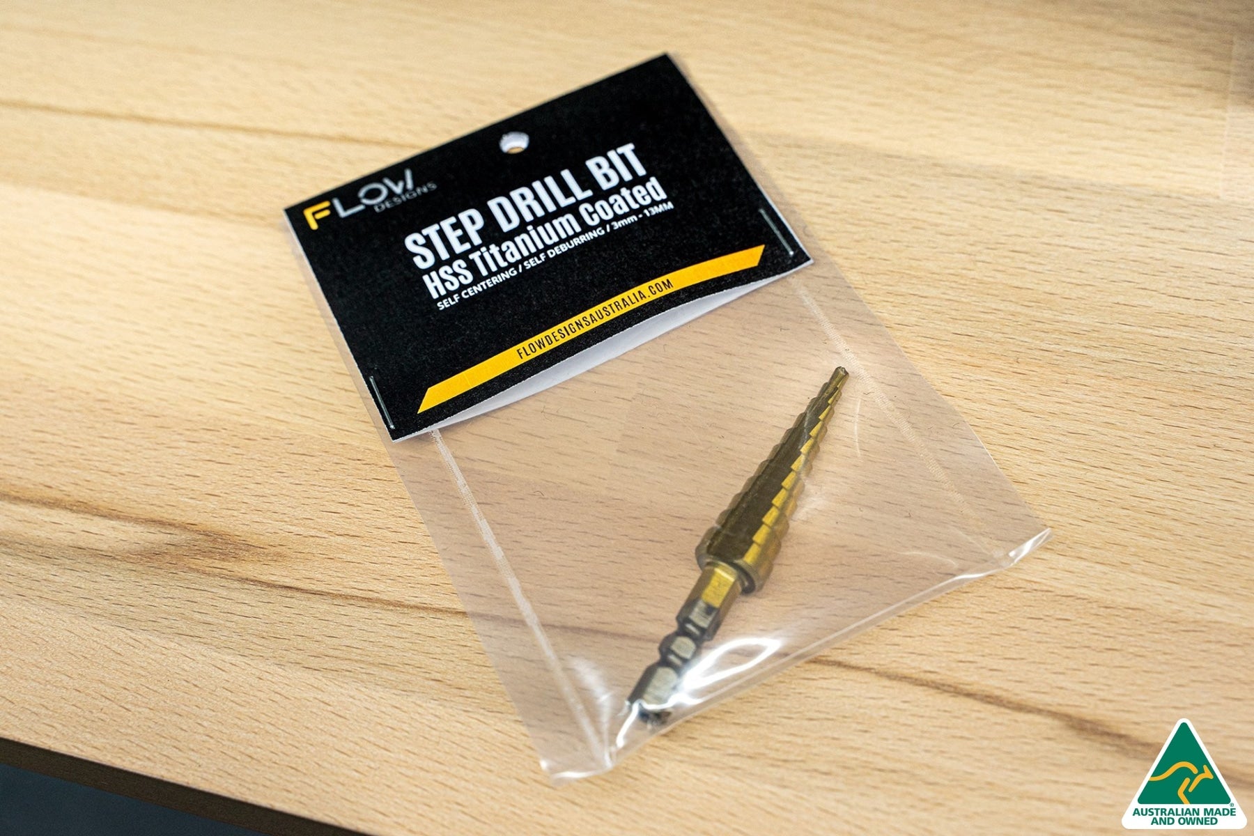 Flow Designs Metric Step Drill Bit : HSS Titanium Coated 3mm â€“ 13mm - iilumolab