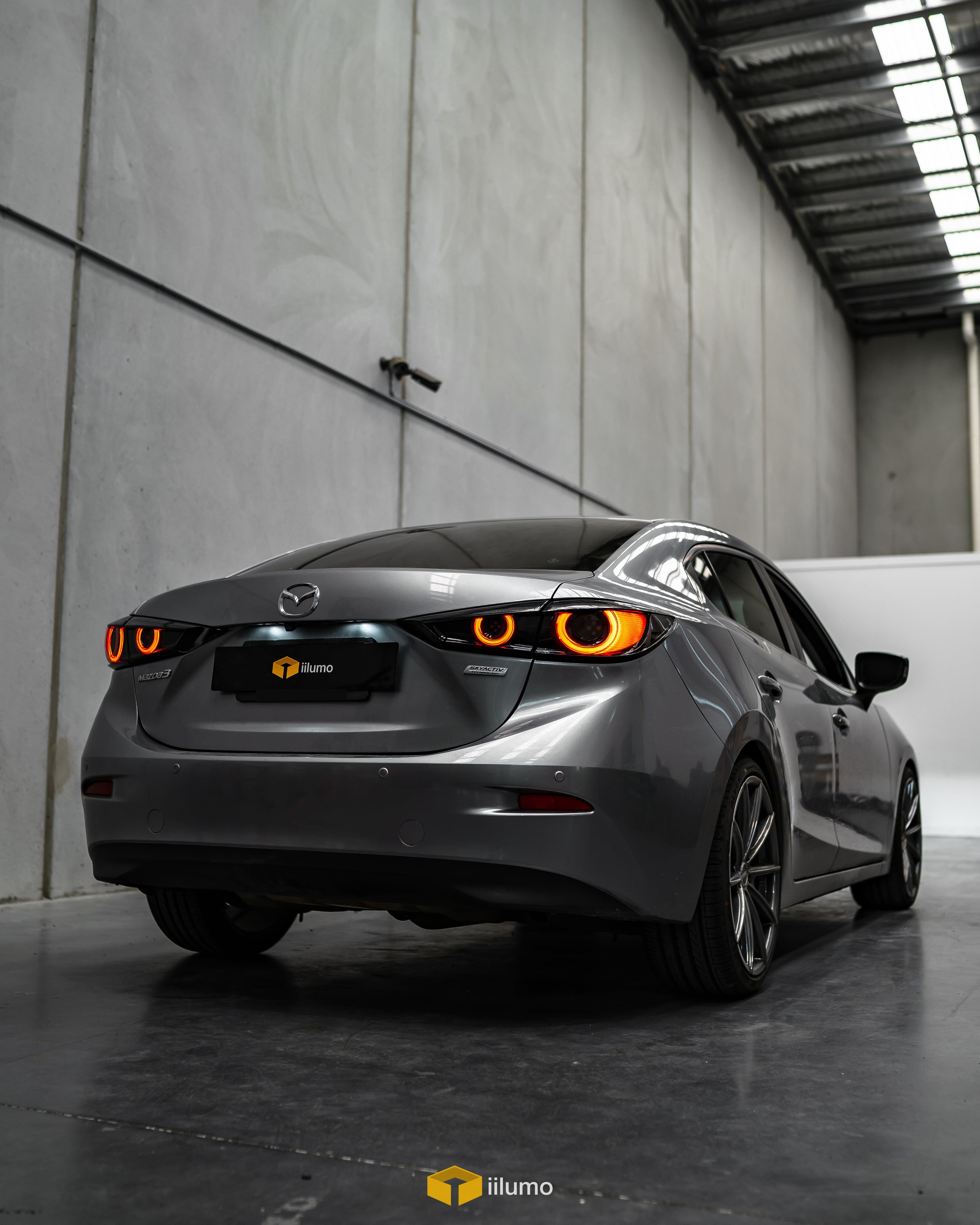 2014-2018 MAZDA 3 SEDAN SEQUENTIAL LED TAIL LIGHTS - iilumo
