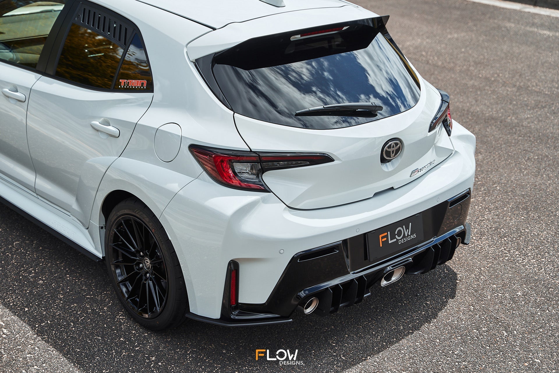 Flow Designs Corolla GR Flow-Lock Rear Diffuser (TEXTURED) - iilumolab