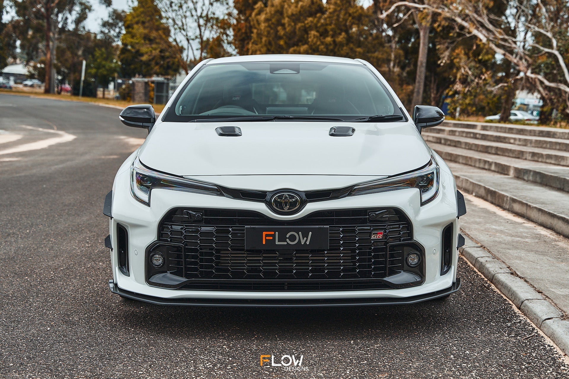 Flow Designs RETURNED STOCK - Corolla GR Chassis Mounted Front Lip Splitter (GLOSS) - iilumolab