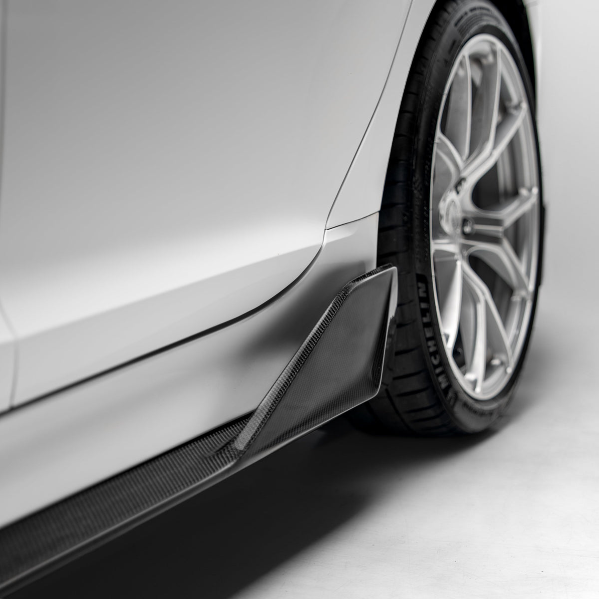 Kia Stinger Carbon Fiber Side Skirts V3 2018-2023