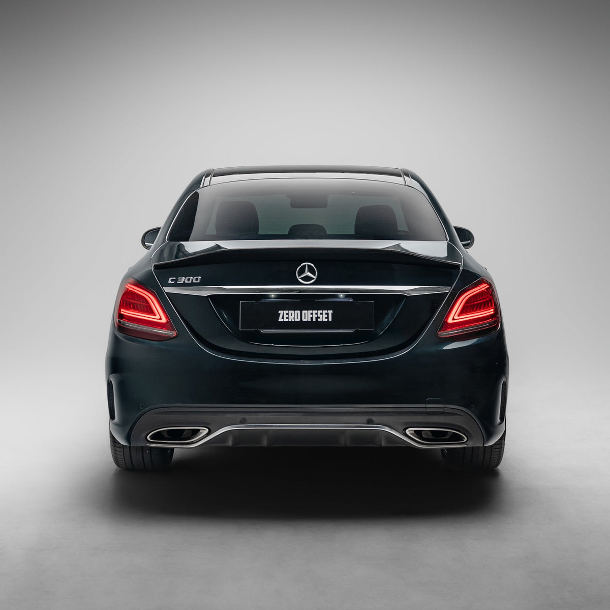 PSM Style Pre Pregged Dry Carbon Fiber Spoiler for Mercedes-Benz C Class W205 Sedan 2018+