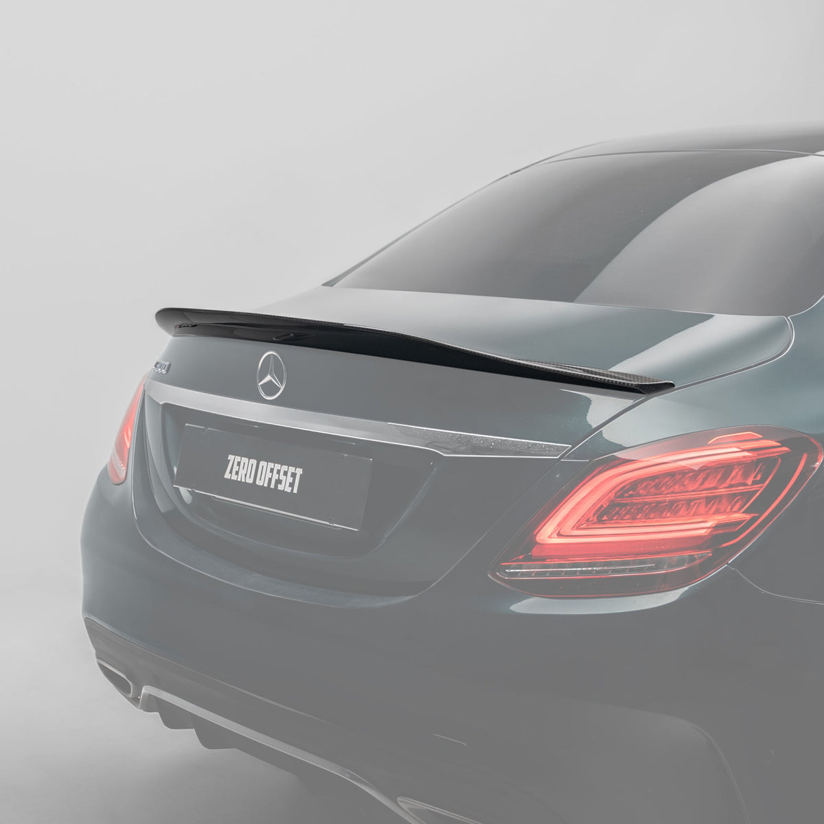 PSM Style Pre Pregged Dry Carbon Fiber Spoiler for Mercedes-Benz C Class W205 Sedan 2018+