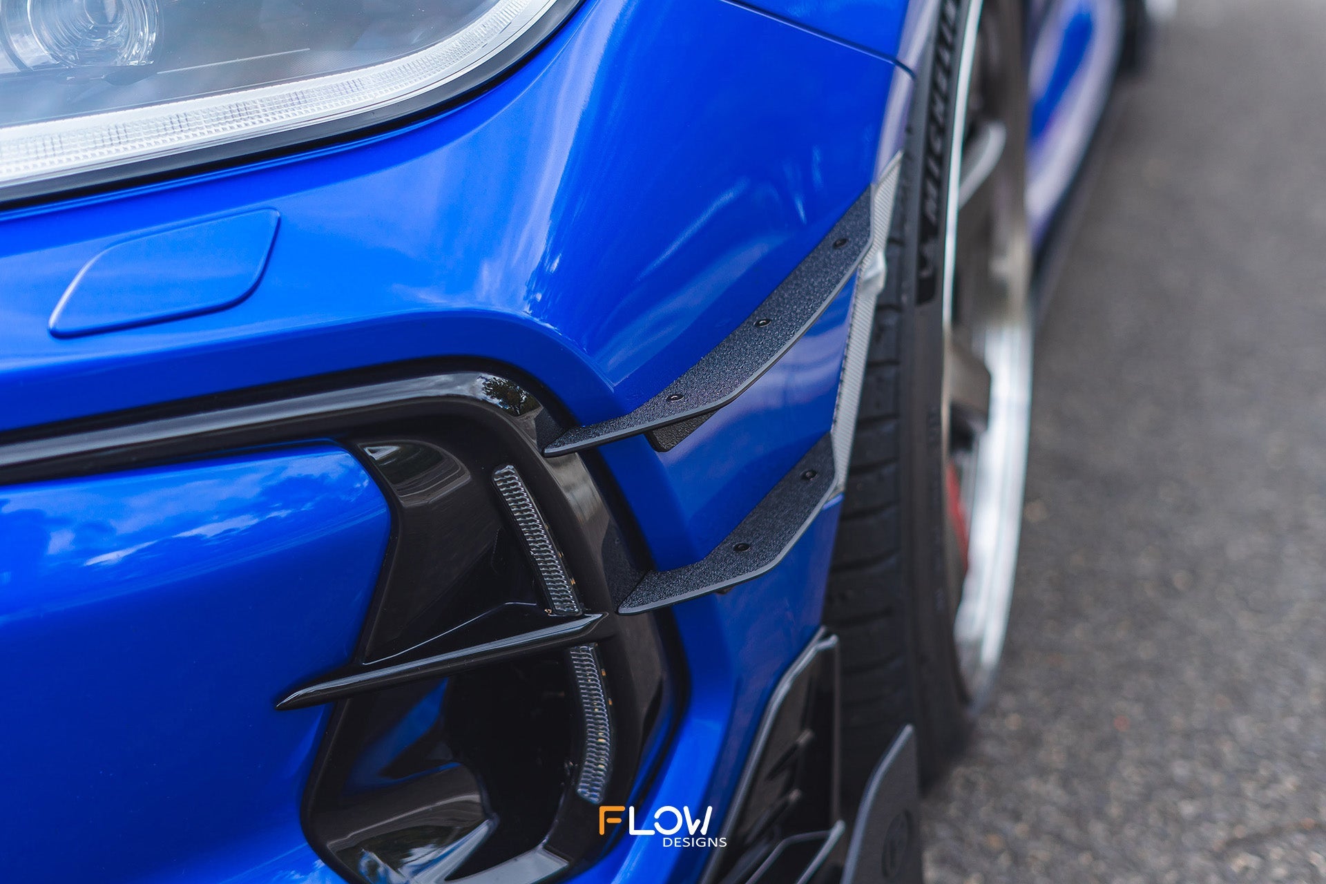 Flow Designs ZD8 BRZ STI Front Bumper Canards - iilumolab