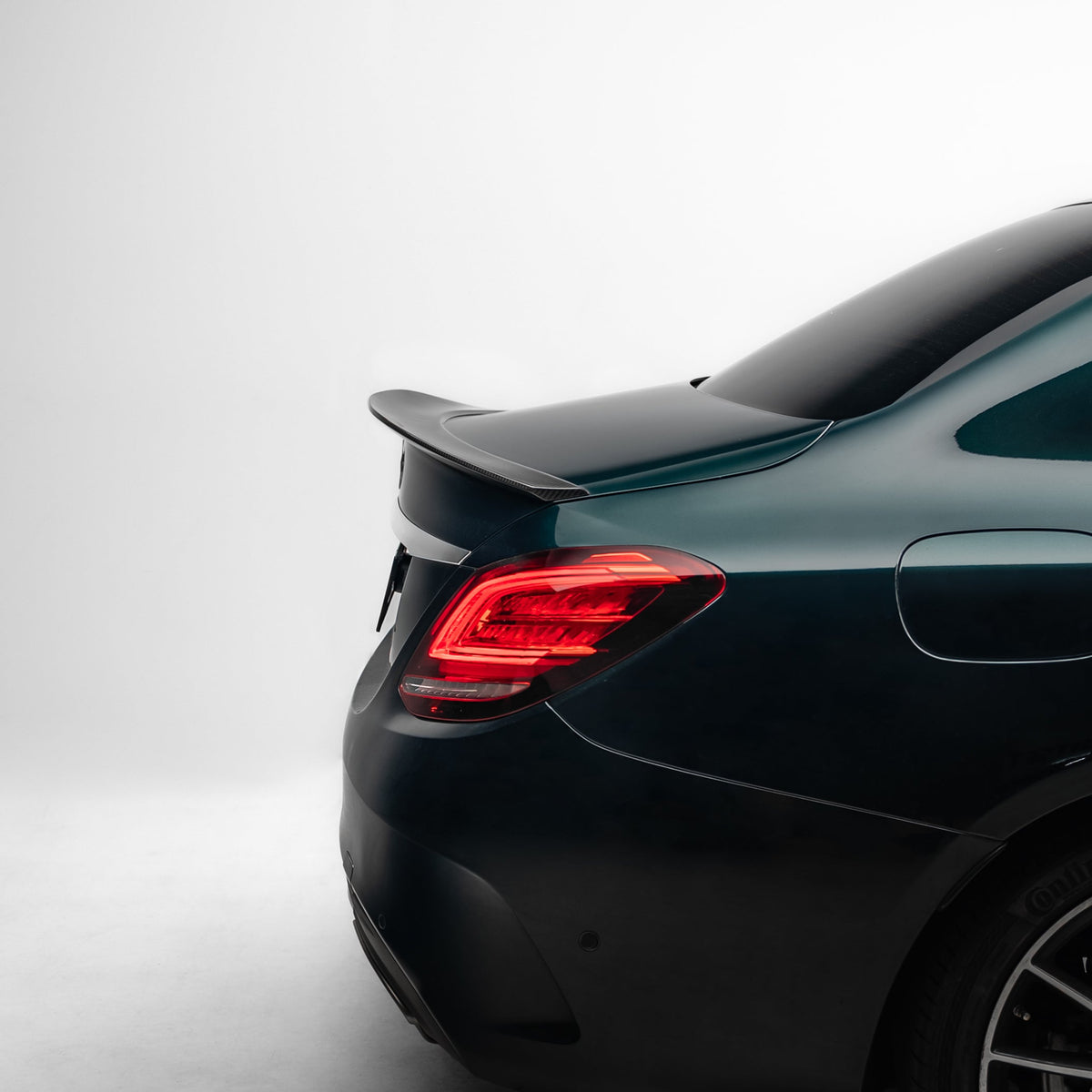 PSM Style Pre Pregged Dry Carbon Fiber Spoiler for Mercedes-Benz C Class W205 Sedan 2018+
