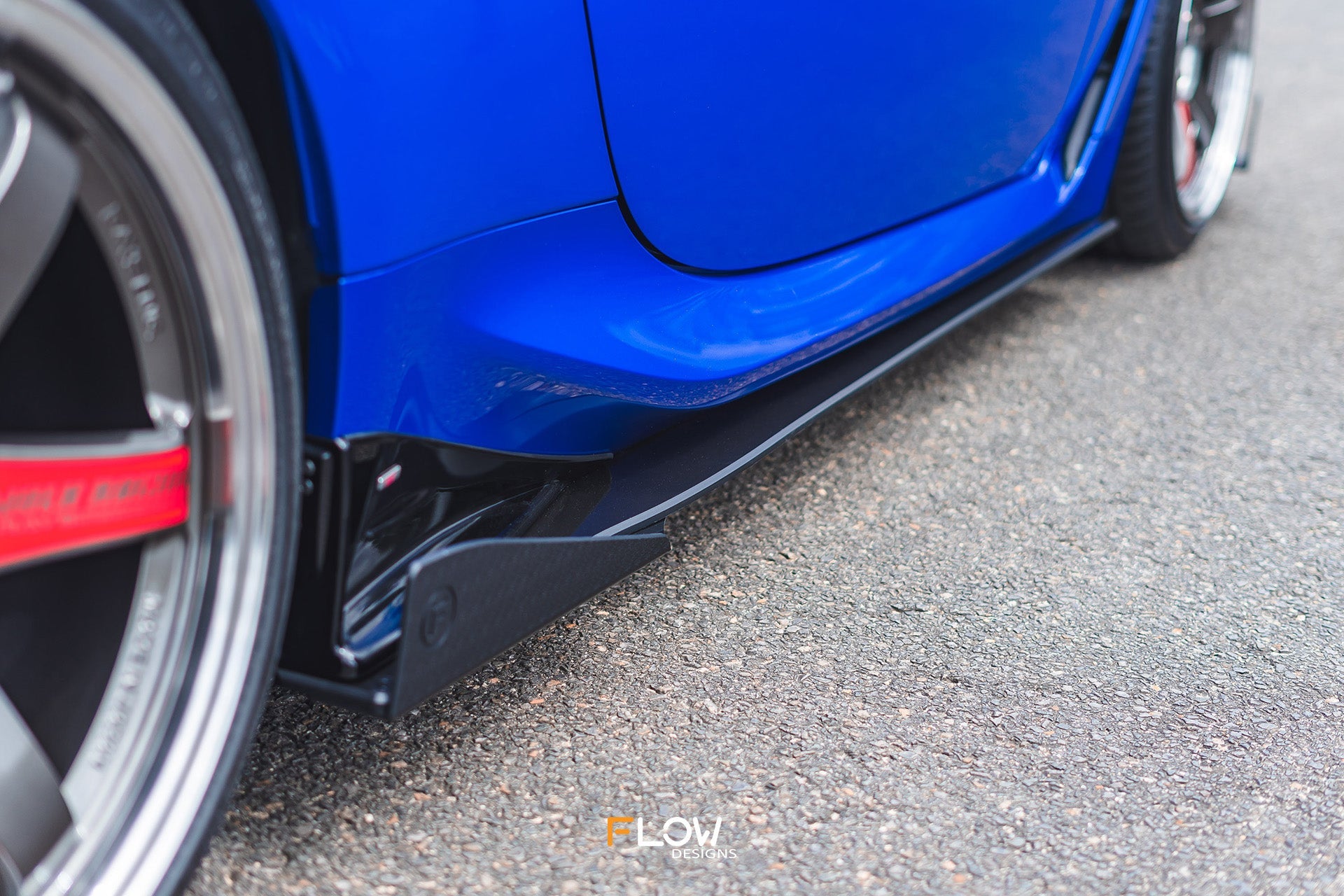 Flow Designs ZD8 BRZ STI Side Skirt Splitters (GLOSS: Pair) - iilumolab