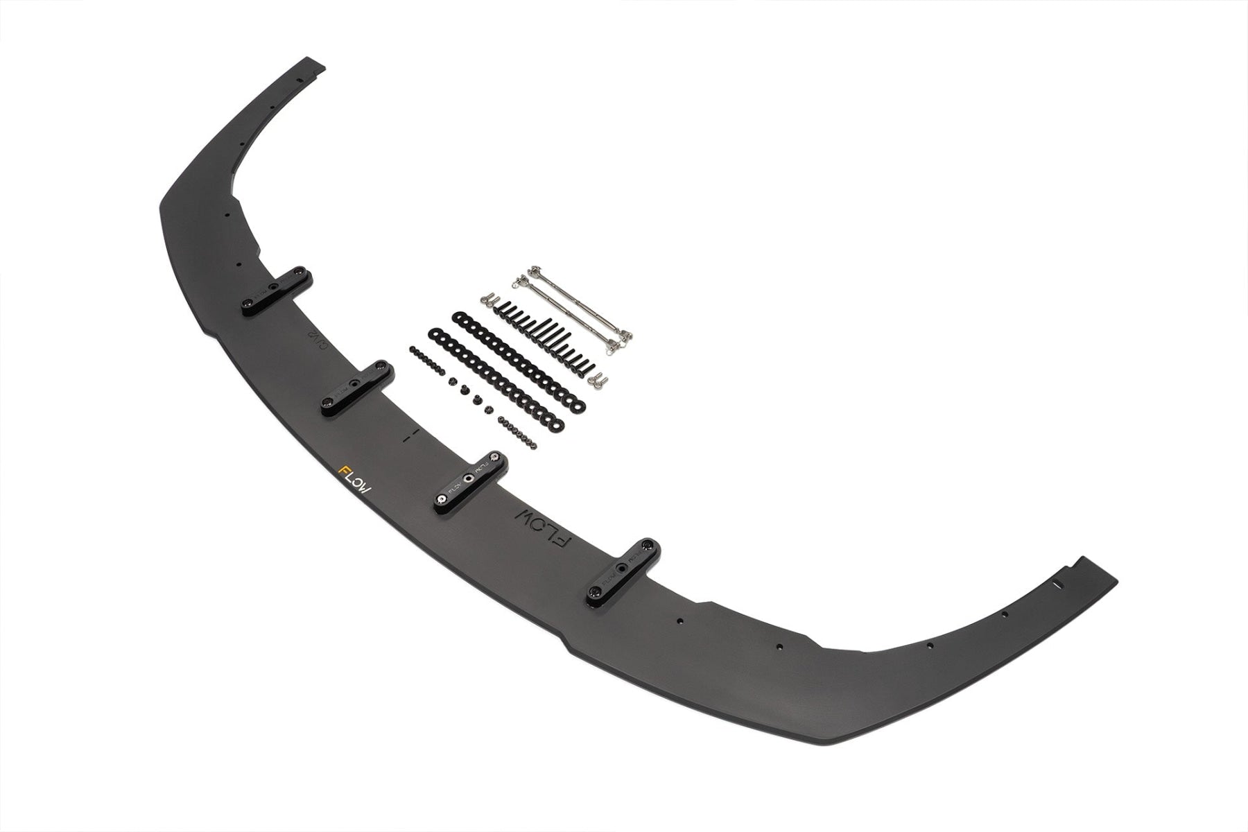 Flow Designs Lancer Ralliart CJ Front Splitter V2.5 With Support Rods - iilumolab