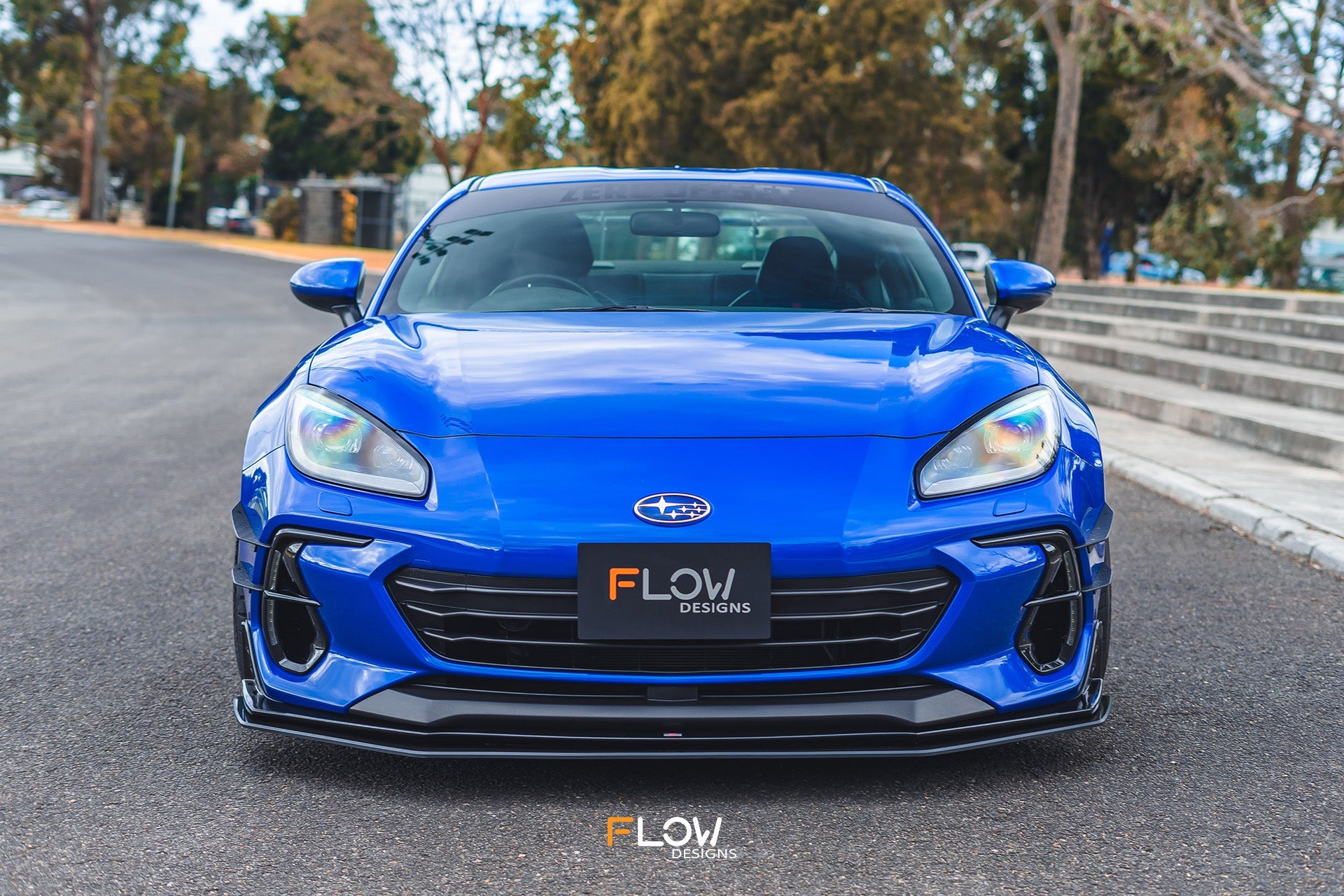 Flow Designs ZD8 BRZ STI Front Bumper Canards - iilumolab