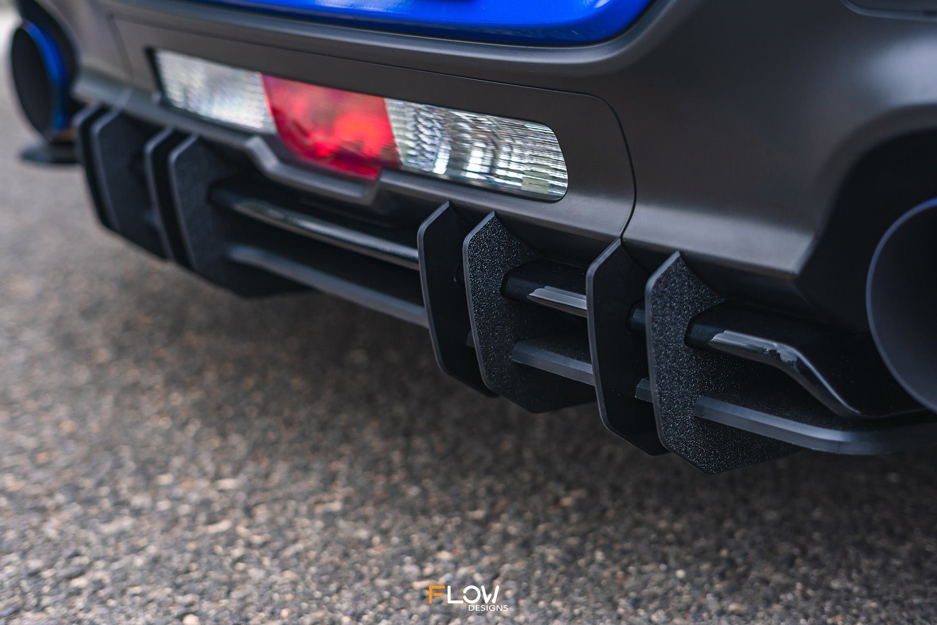 Flow Designs ZD8 BRZ STI Flow-Lock Rear Diffuser (TEXTURED) - iilumolab