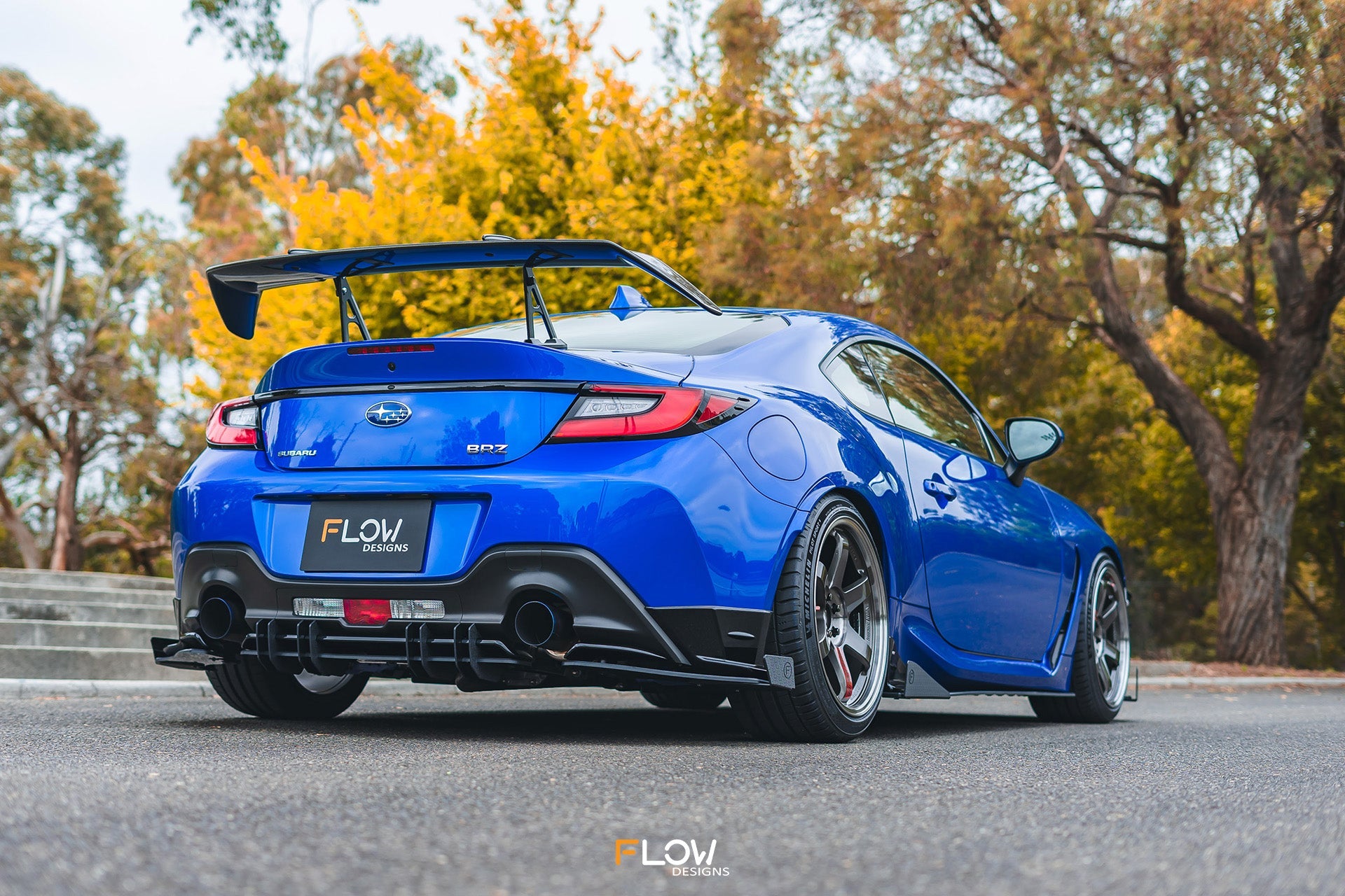 Flow Designs ZD8 BRZ STI Rear Spat Winglets (Pair) - iilumolab