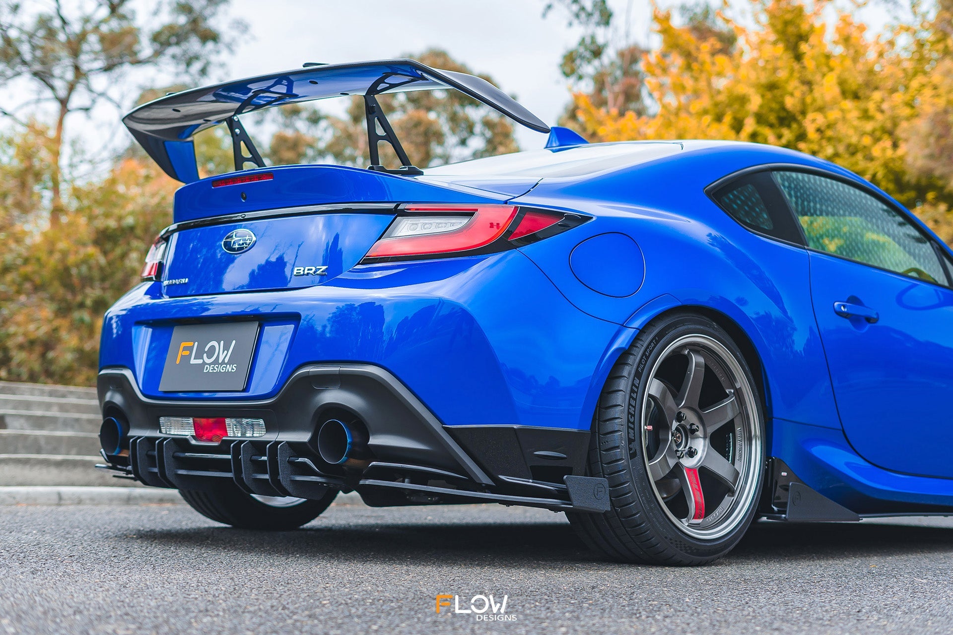 Flow Designs ZD8 BRZ STI Rear Spat Winglets (Pair) - iilumolab