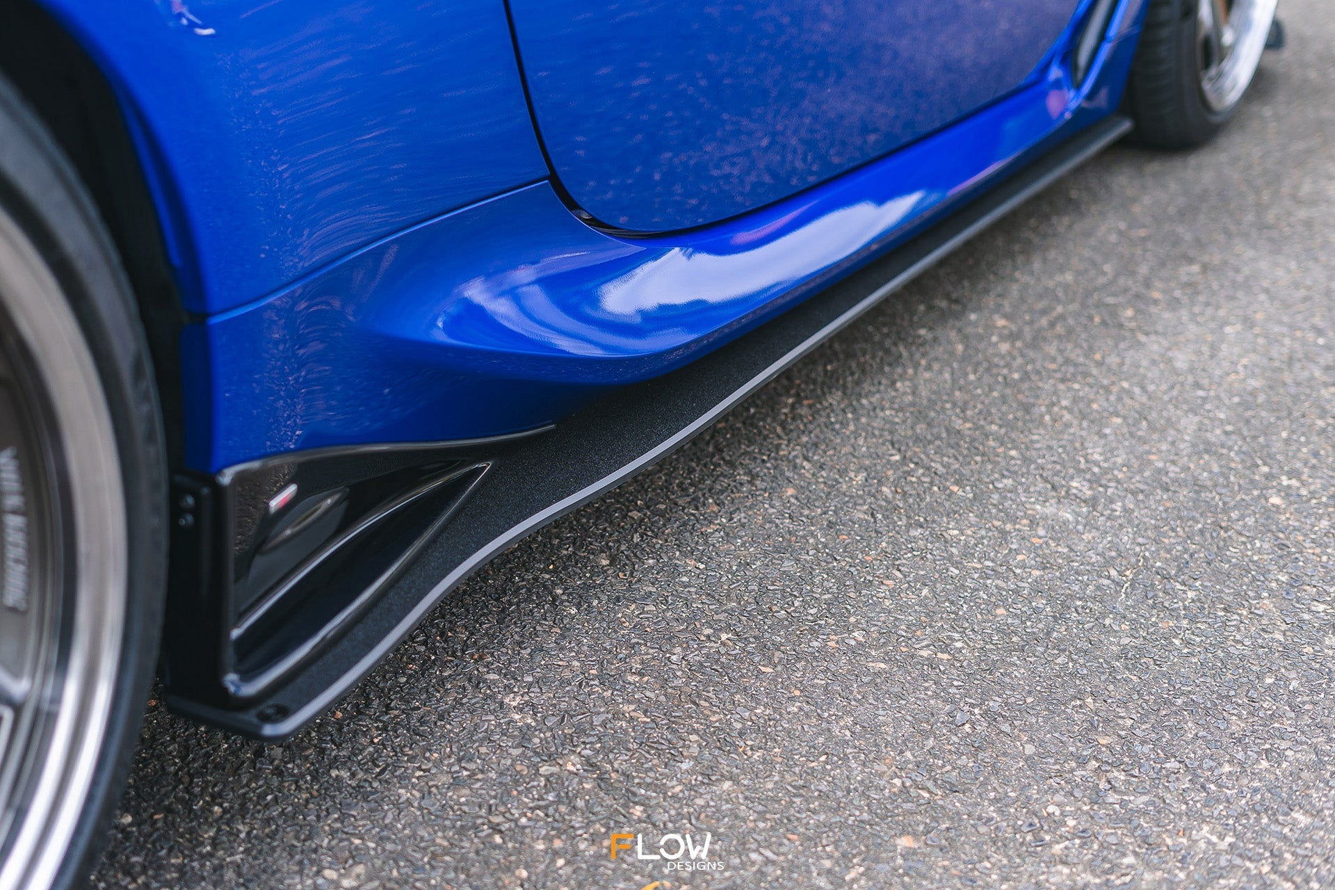 Flow Designs ZD8 BRZ STI Side Skirt Splitters (TEXTURED: Pair) - iilumolab