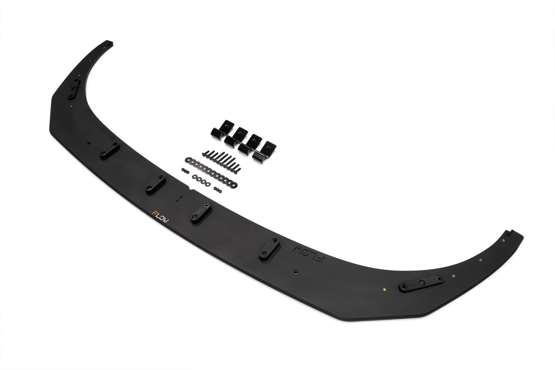 Flow Designs DISCONTINUED SANDED MATTE FINISH - Cerato GT PFL Front Lip Splitter & Reinforcement Brackets - iilumolab
