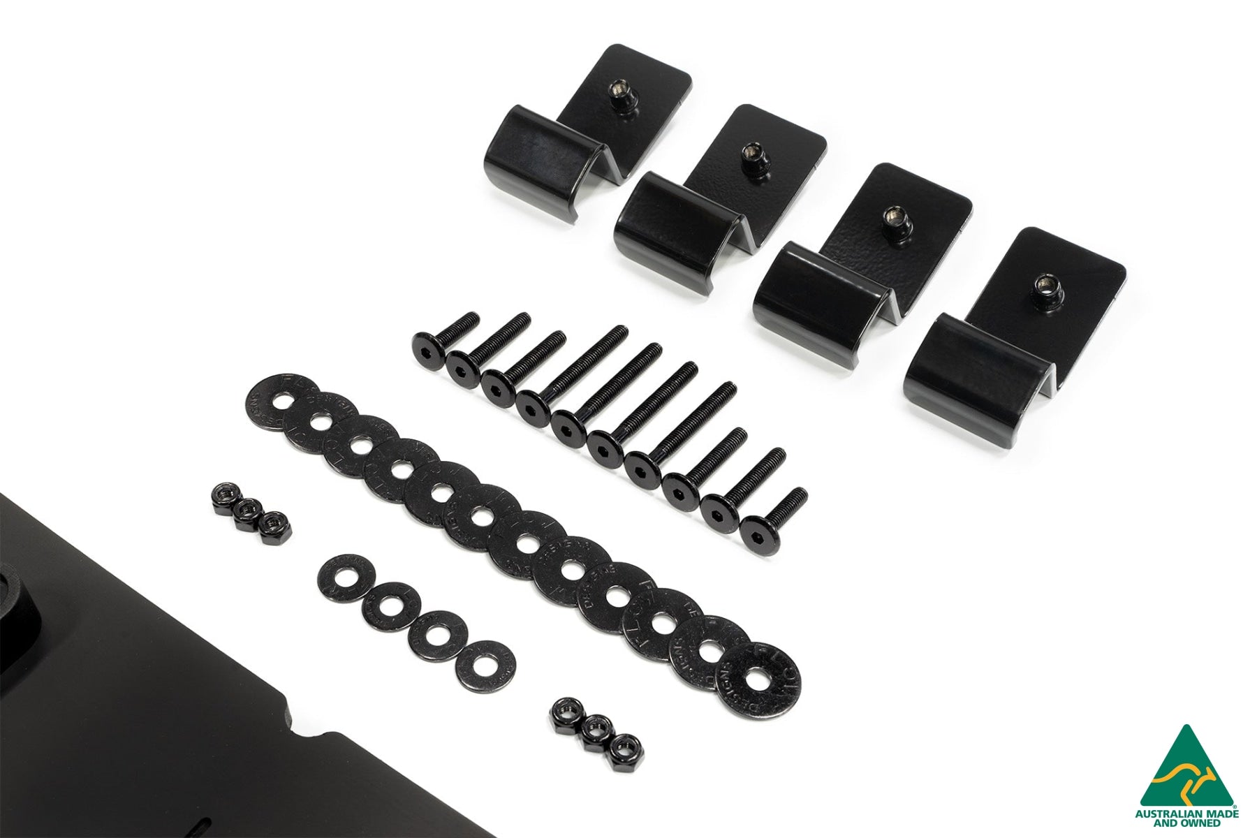 Flow Designs DISCONTINUED SANDED MATTE FINISH - Cerato GT PFL Front Lip Splitter & Reinforcement Brackets - iilumolab