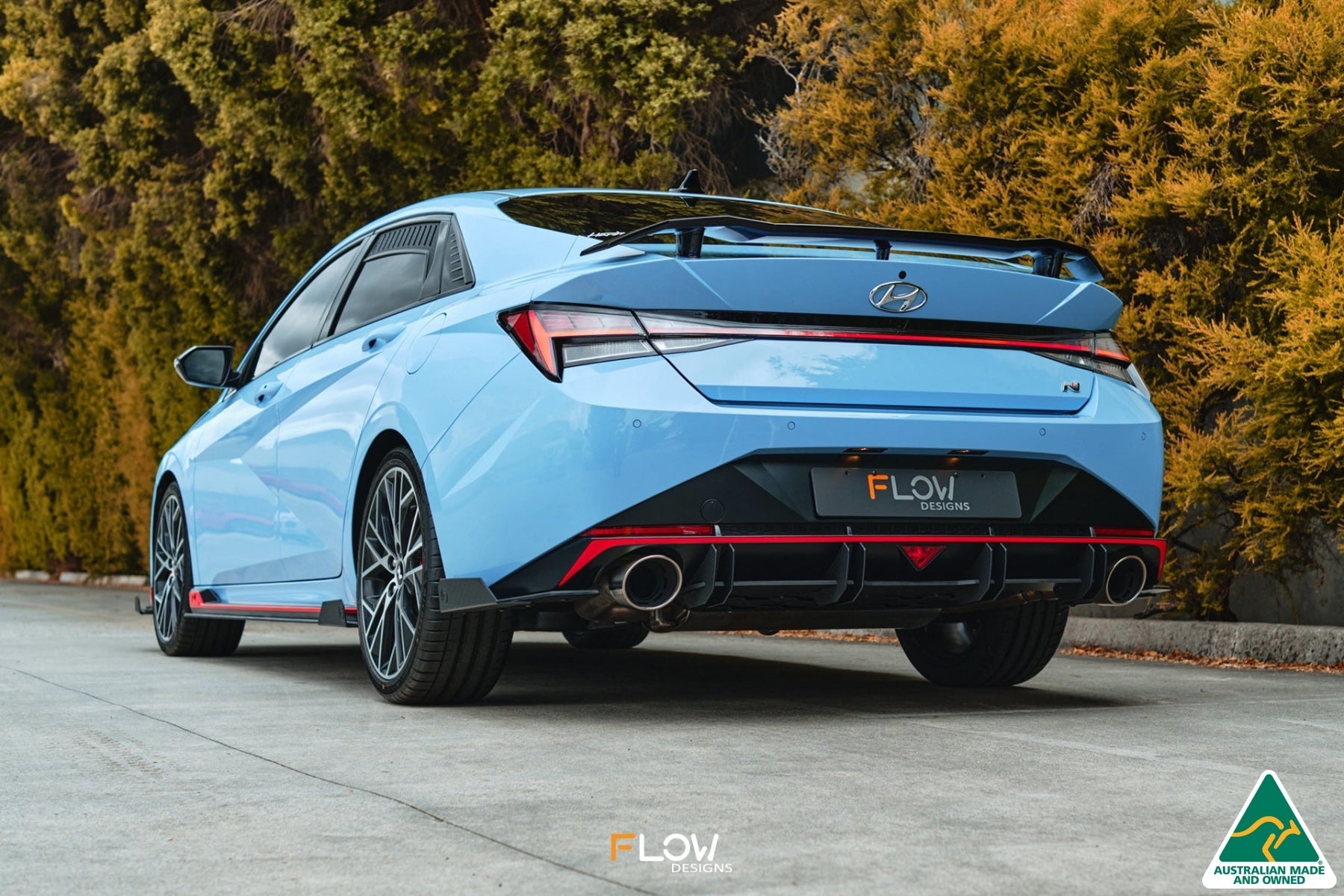 Flow Designs CN7 i30N Sedan 2021 Flow-Lock Rear Diffuser - iilumolab