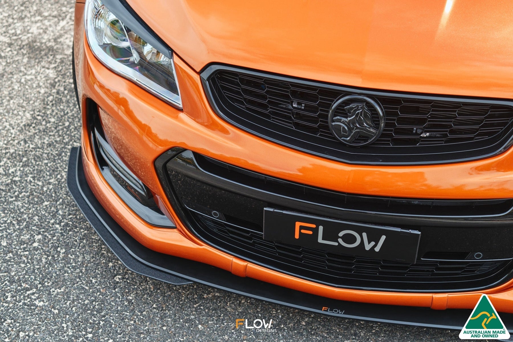 Flow Designs VF Commodore S2 Wagon Front Lip Splitter Extensions (Pair) - iilumolab
