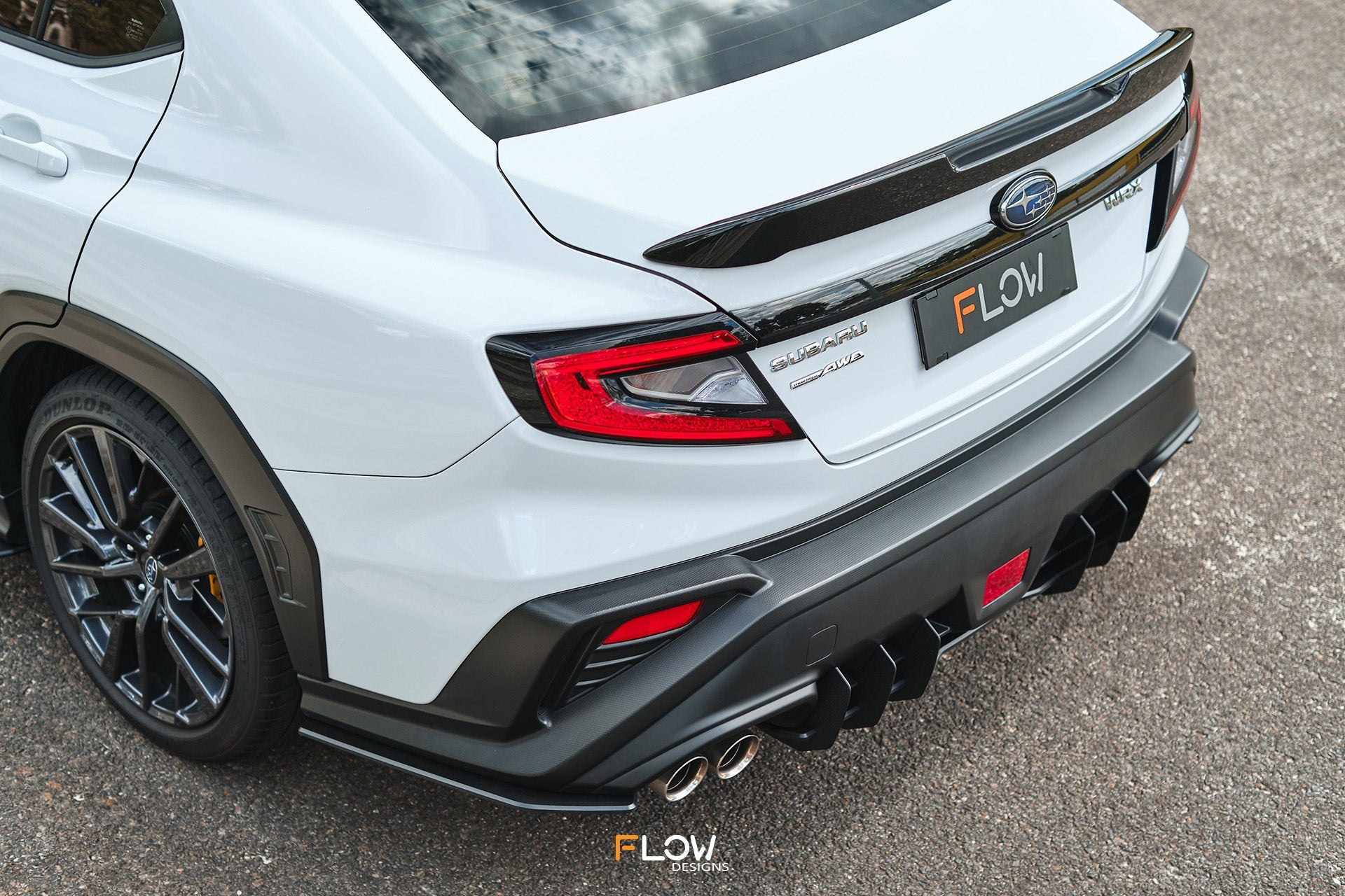 Flow Designs DEMO STOCK - VB WRX Rear Spats (TEXTURED; Pair) - iilumolab