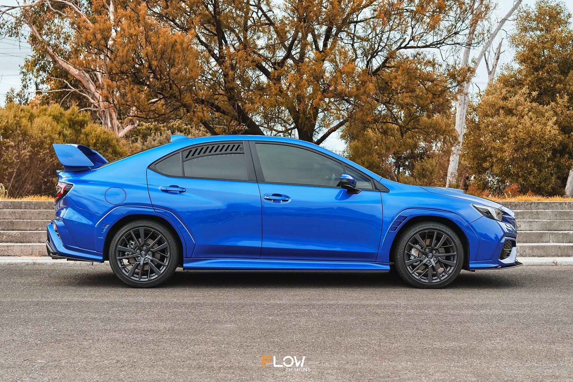 Flow Designs VB WRX Side Skirt Splitters (GLOSS: Pair) - iilumolab