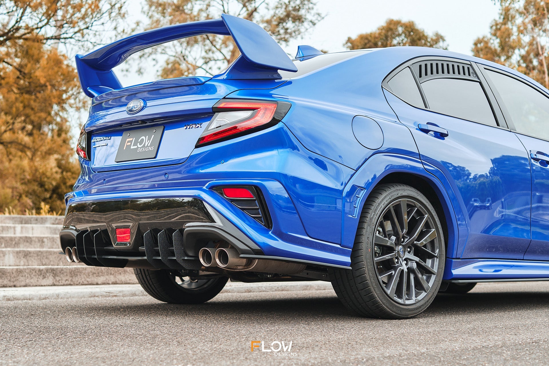 Flow Designs DEMO STOCK - VB WRX Flow-Lock Rear Diffuser (GLOSS) - iilumolab