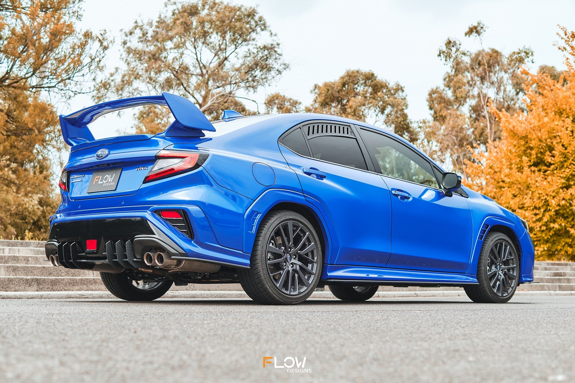 Flow Designs DEMO STOCK - VB WRX Flow-Lock Rear Diffuser (GLOSS) - iilumolab