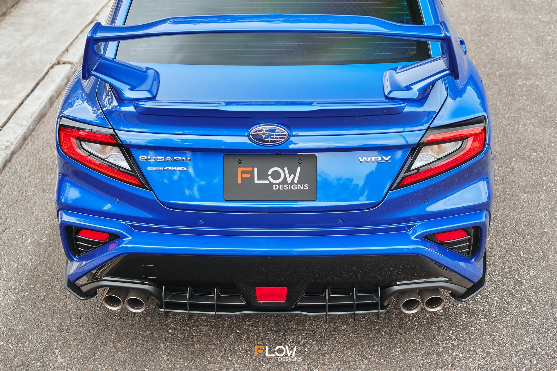 Flow Designs VB WRX Flow-Lock Rear Diffuser (GLOSS) - iilumolab