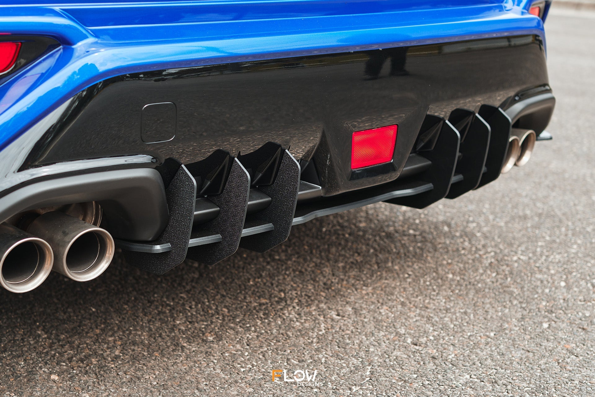 Flow Designs VB WRX Flow-Lock Rear Diffuser (GLOSS) - iilumolab