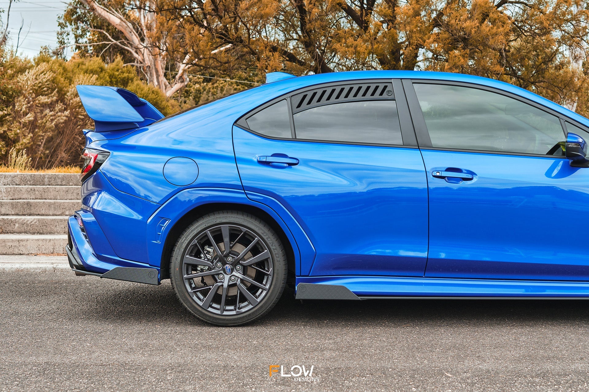 Flow Designs VB WRX Rear Spats (GLOSS; Pair) - iilumolab