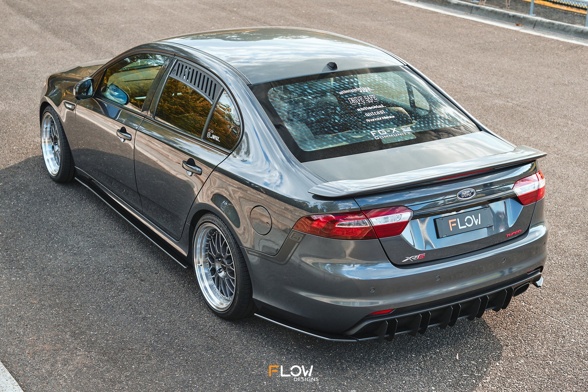 Flow Designs Falcon FGX Rear Spats (GLOSS; Pair) - iilumolab