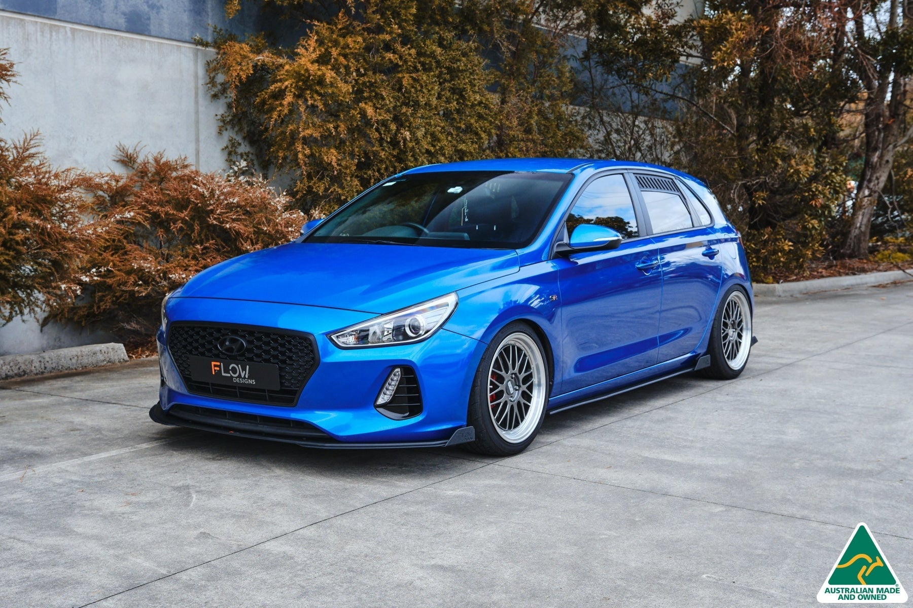 Flow Designs i30 SR Hatch (2017-2018) Front Lip Splitter Winglets (Pair) - iilumolab