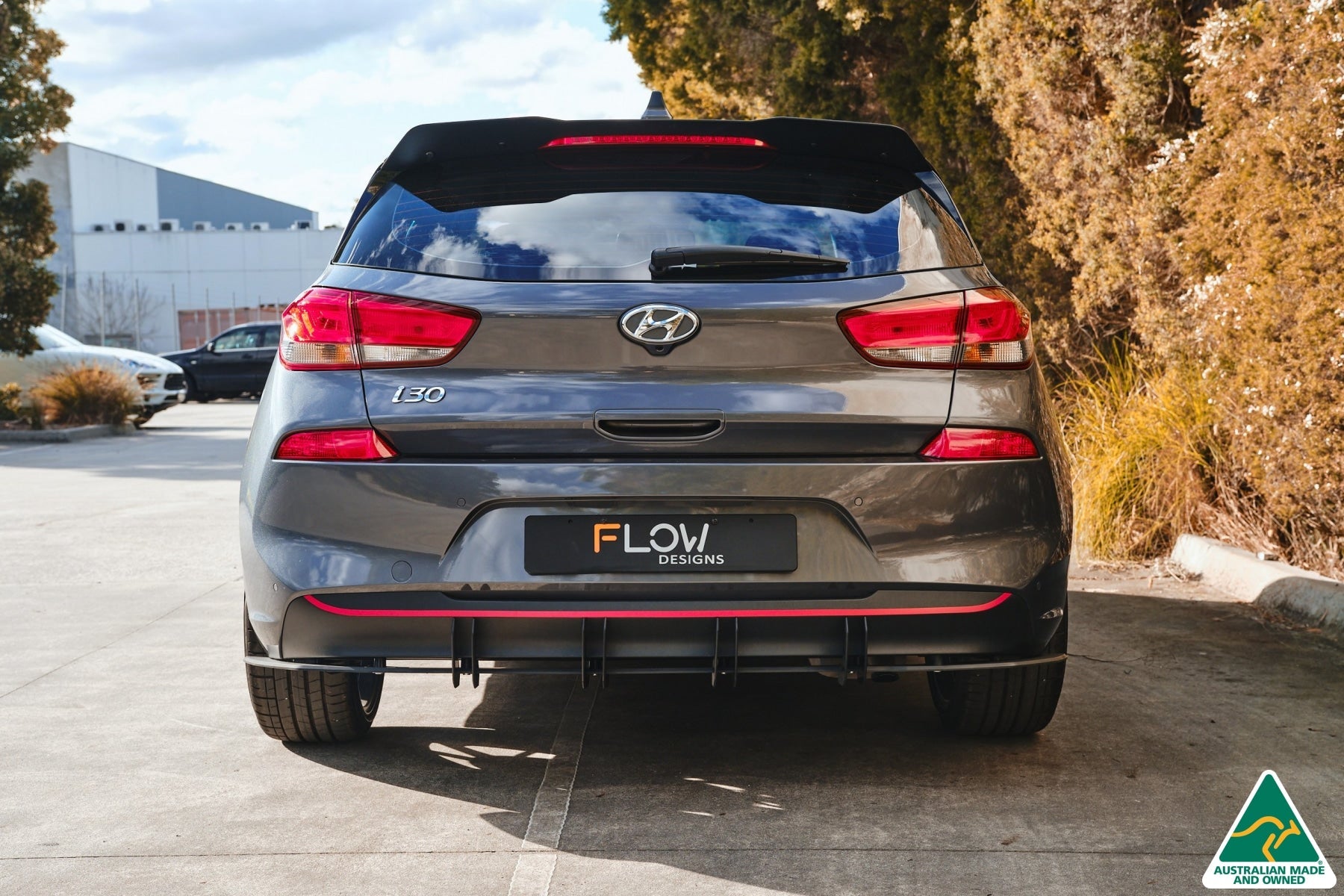 Flow Designs i30 Hatch PD1, PD2 2018-2020 Flow-Lock Rear Diffuser