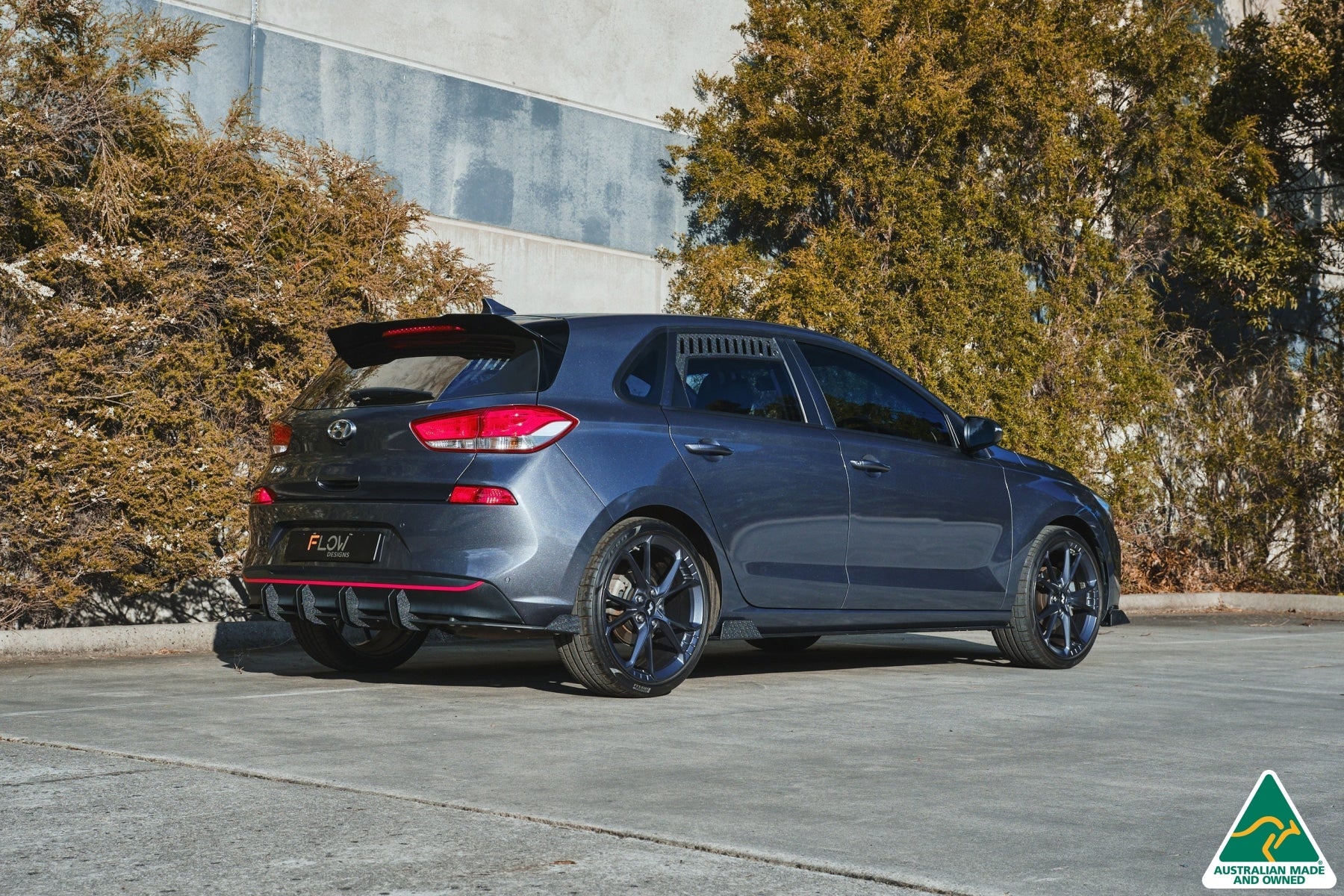 Flow Designs i30 Hatch PD1, PD2 2018-2020 Flow-Lock Rear Diffuser