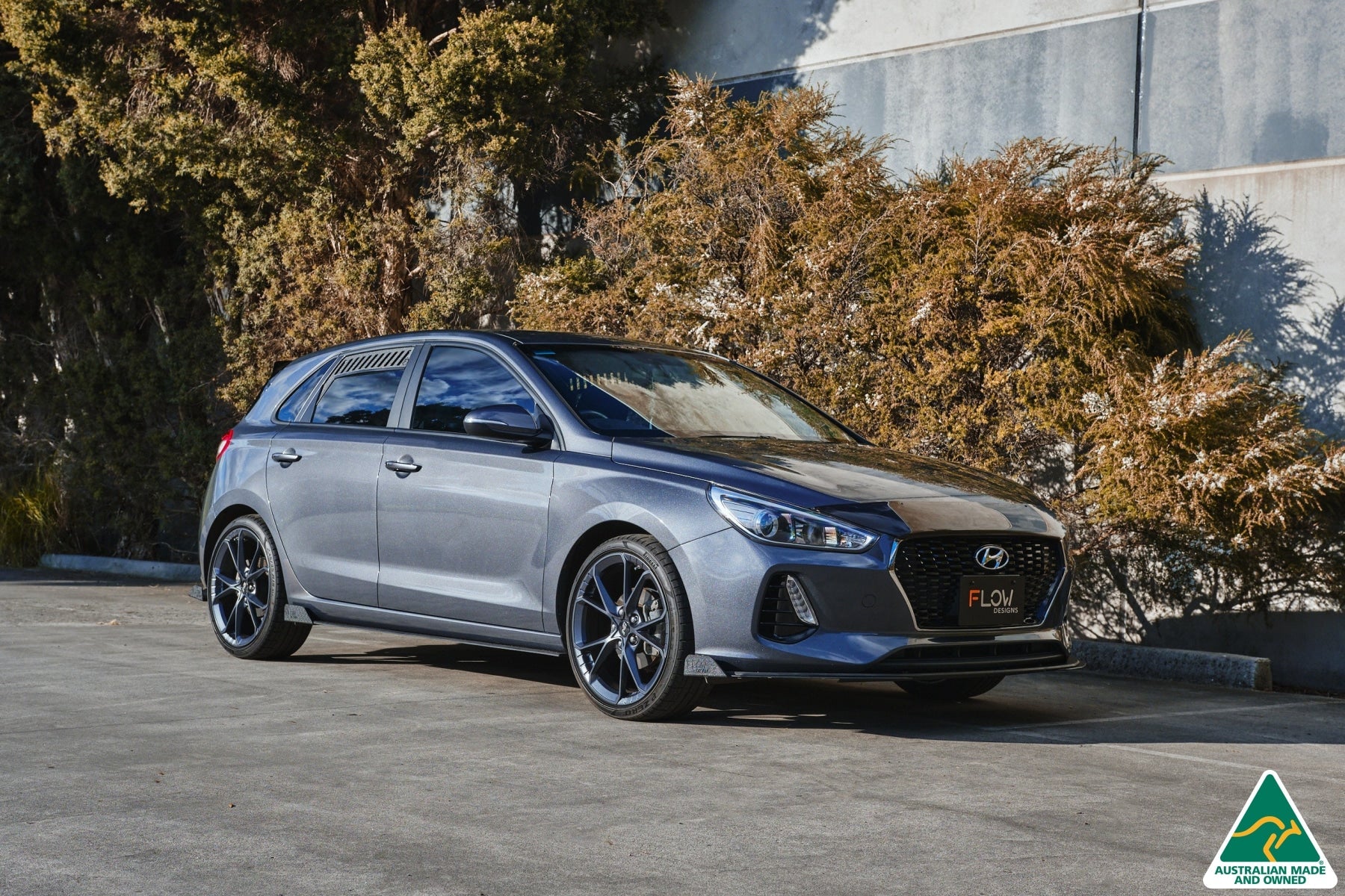 Flow Designs i30 Hatch PD1, PD2 2018-2020 Front Lip Splitter Winglets (Pair) - iilumolab