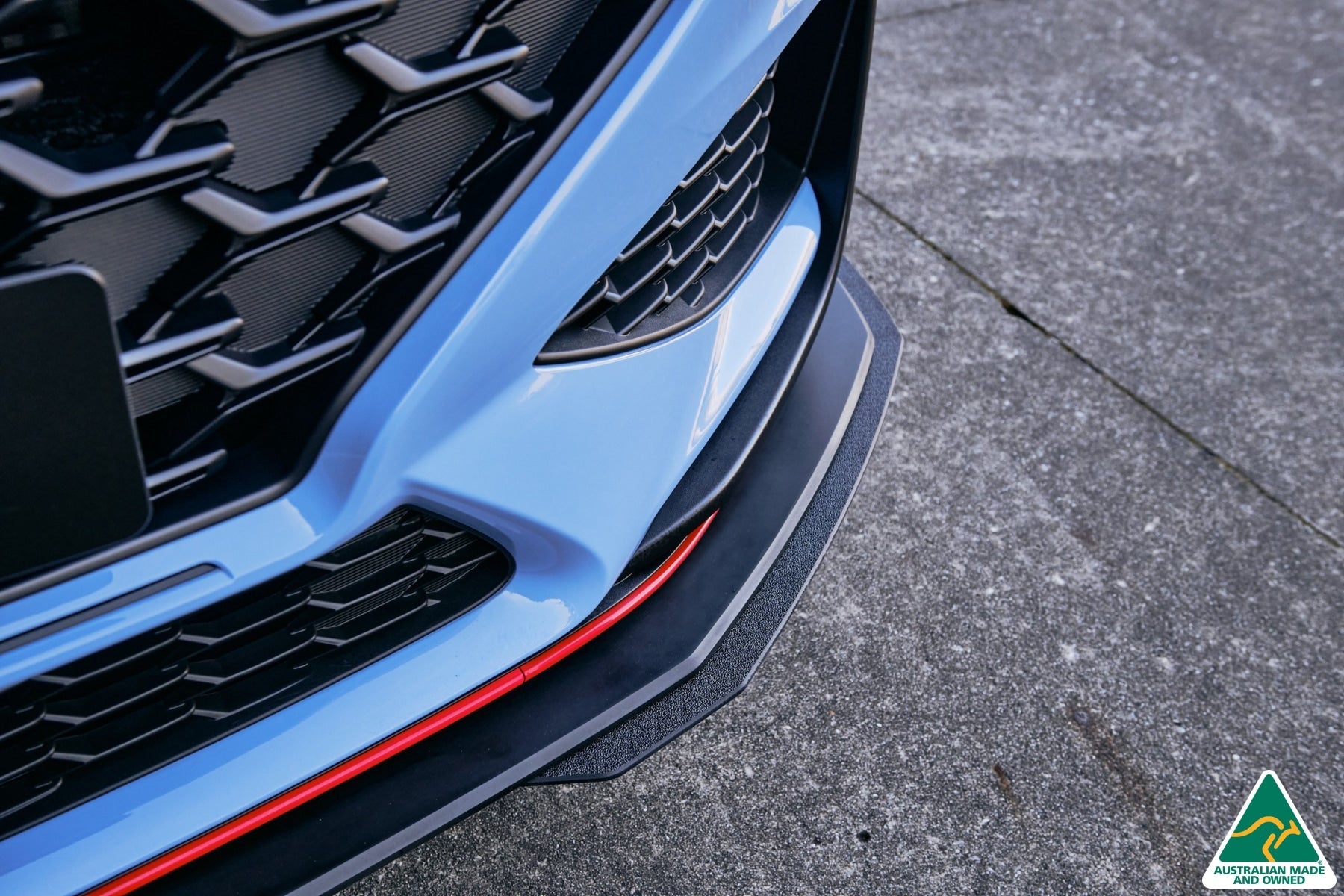 Flow Designs i30N Hatch PD FL 2021 Front Lip Splitter Extensions (Pair) - iilumolab