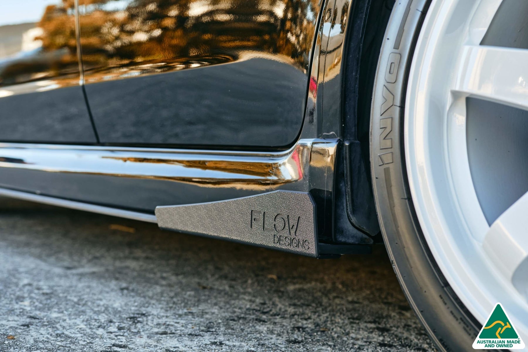 Flow Designs Impreza WRX/RS G3 Hatch PFL Side Skirt Splitters (Pair) - iilumolab