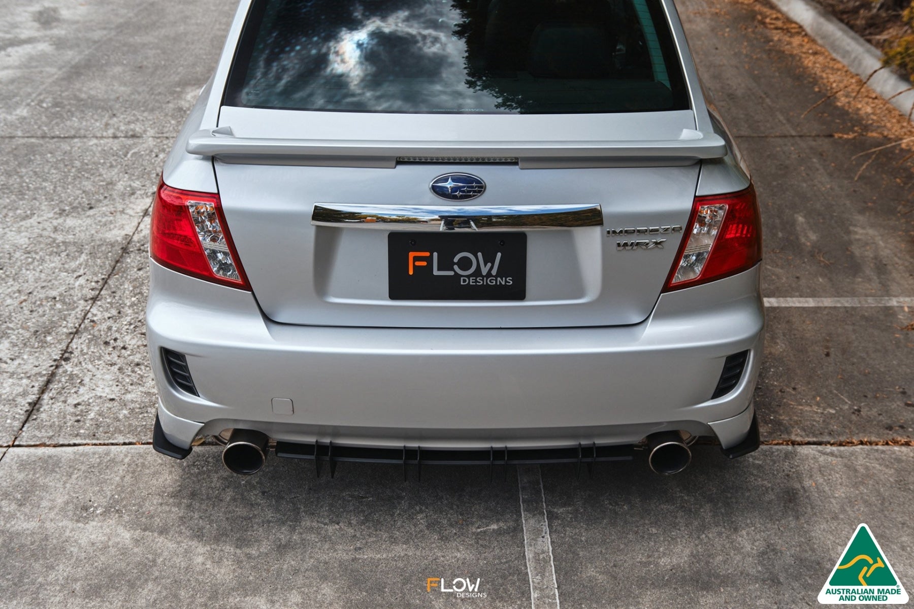 Flow Designs Impreza WRX/RS G3 Sedan PFL Flow-Lock Rear Diffuser - iilumolab