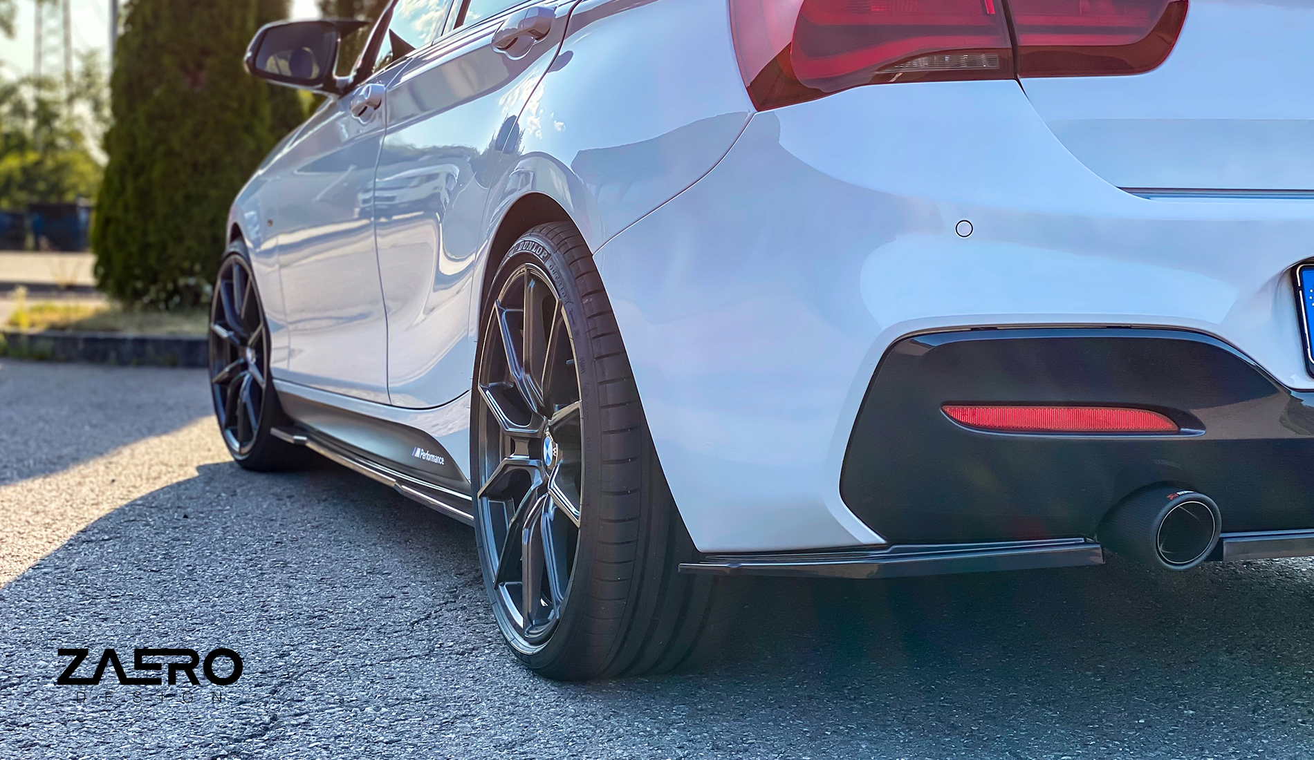 Zaero Designs EVO-1 Rear Diffuser & Rear Splitters for BMW 1 Series F20 (LCI) 2016-2019 - iilumolab