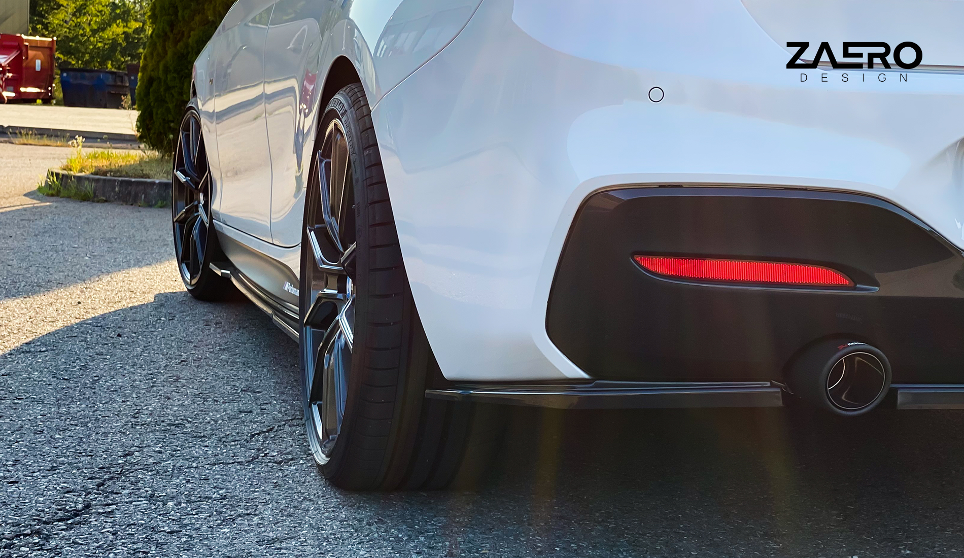 Zaero Designs EVO-1 Rear Diffuser & Rear Splitters for BMW 1 Series F20 (LCI) 2016-2019 - iilumolab