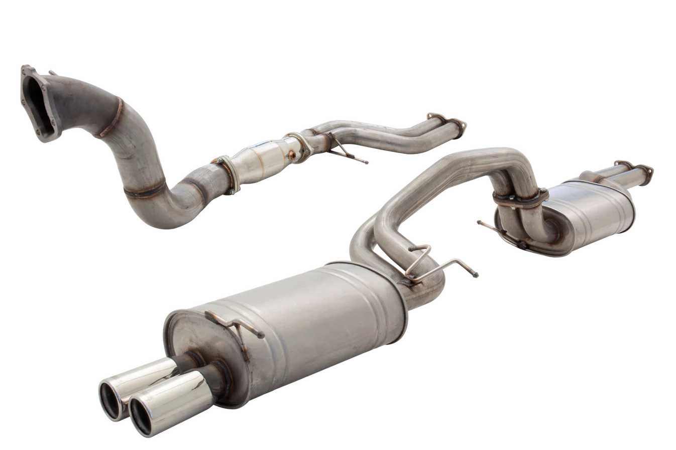 XForce Ford BA BF Falcon Turbo Sedan Twin 2.5Inch Turbo Back Exhaust - iilumolab