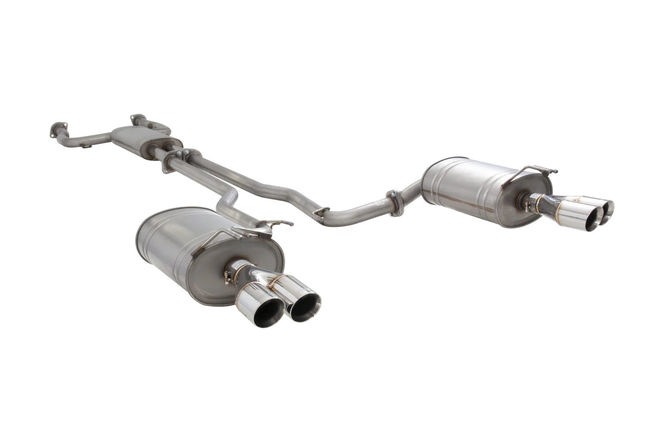 Xforce Holden VE VF SV6 Sedan Raw 409 Twin 2.25Inch Cat Back System - iilumolab