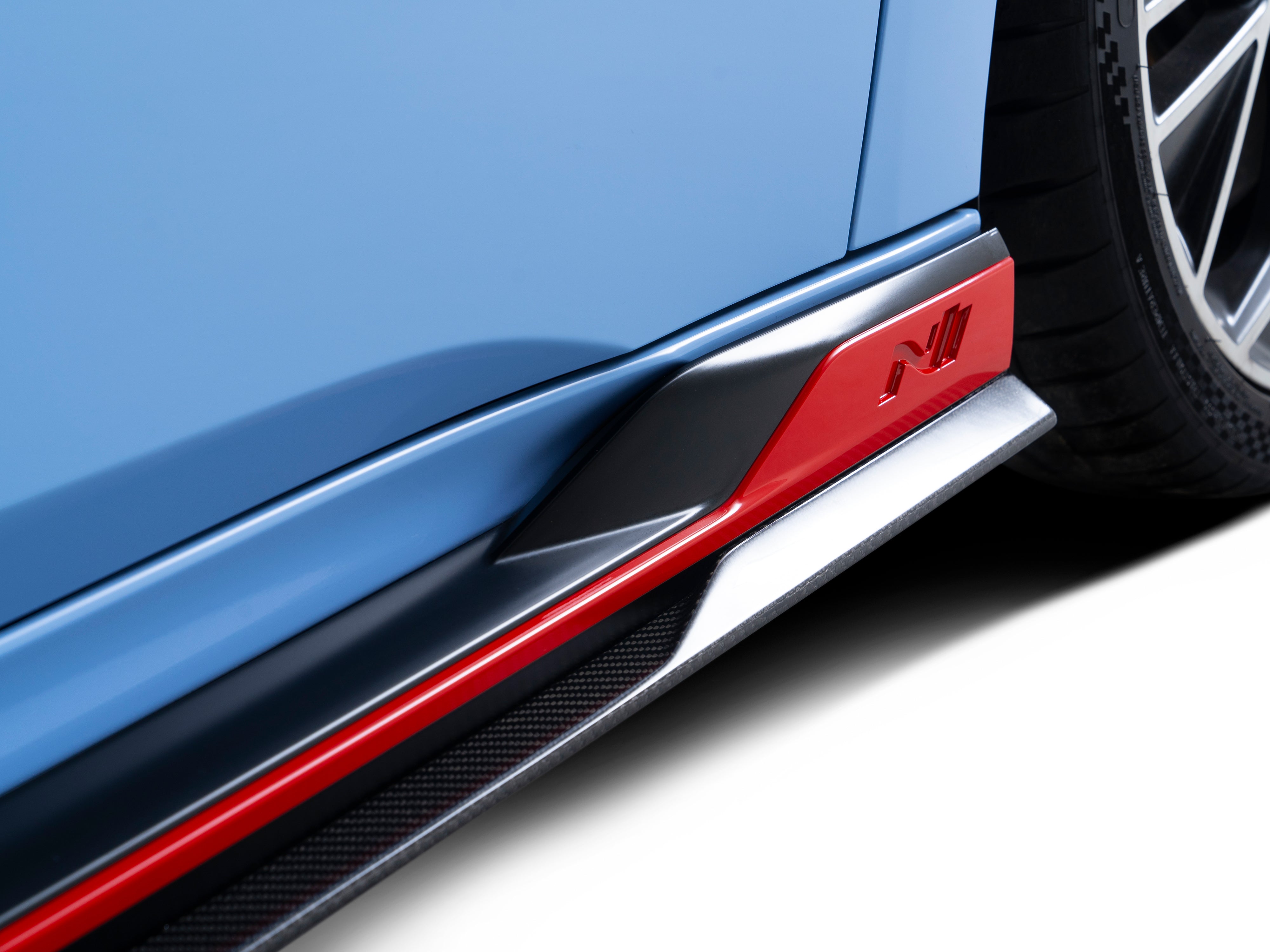 Carbon Fiber Side Skirt for Hyundai Elantra N i30 N Sedan 2021-2023