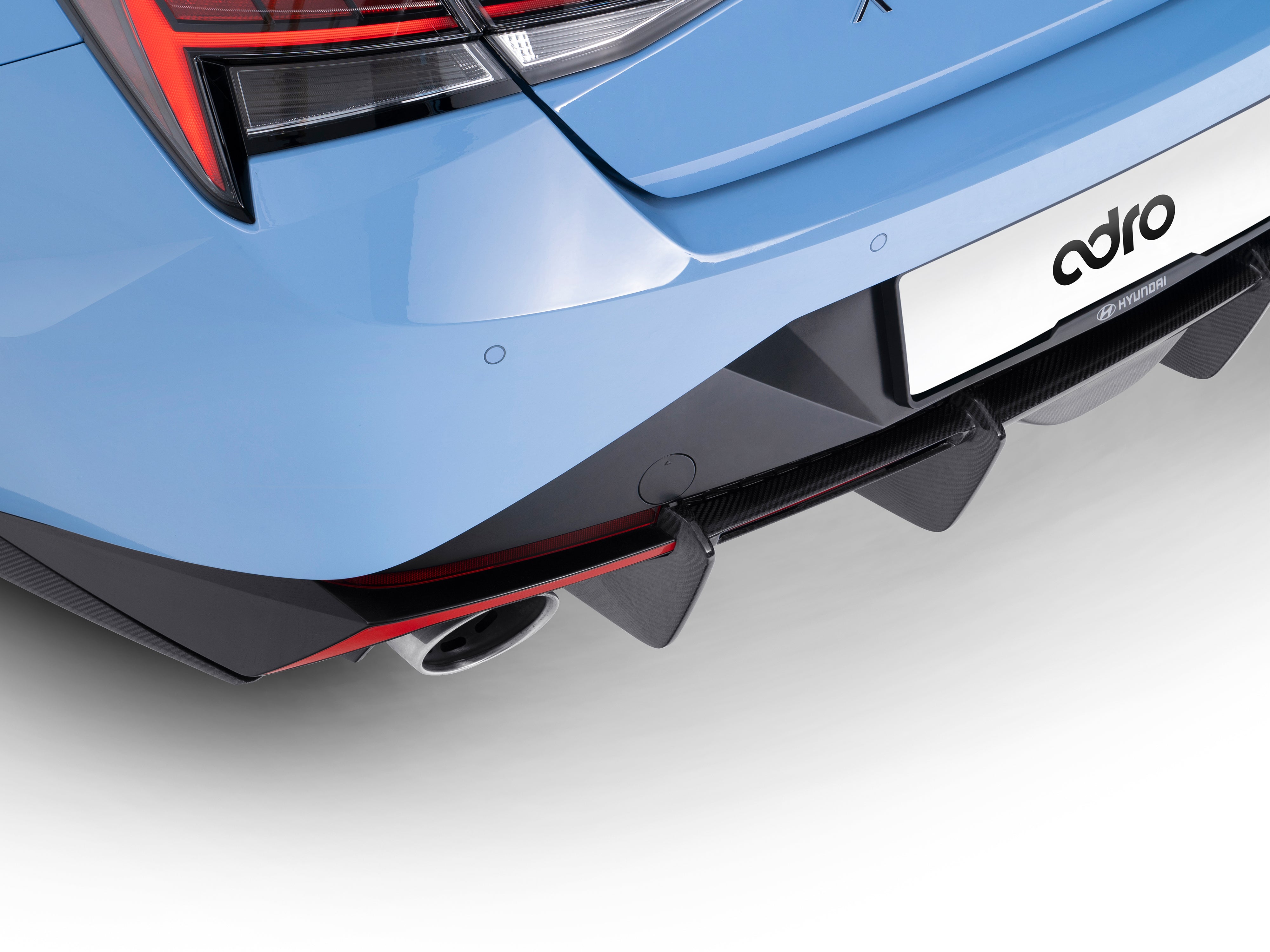 Carbon Fiber Rear Diffuser for Hyundai Elantra N i30 N Sedan 2021-2023
