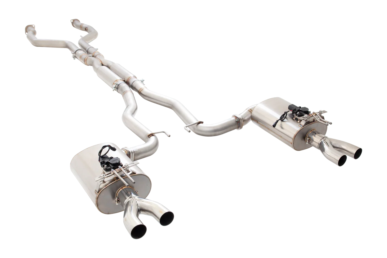 Xforce HSV Maloo 304 Stainless Steel Twin 3inch Varex Valved Cat Back Exhaust - iilumolab